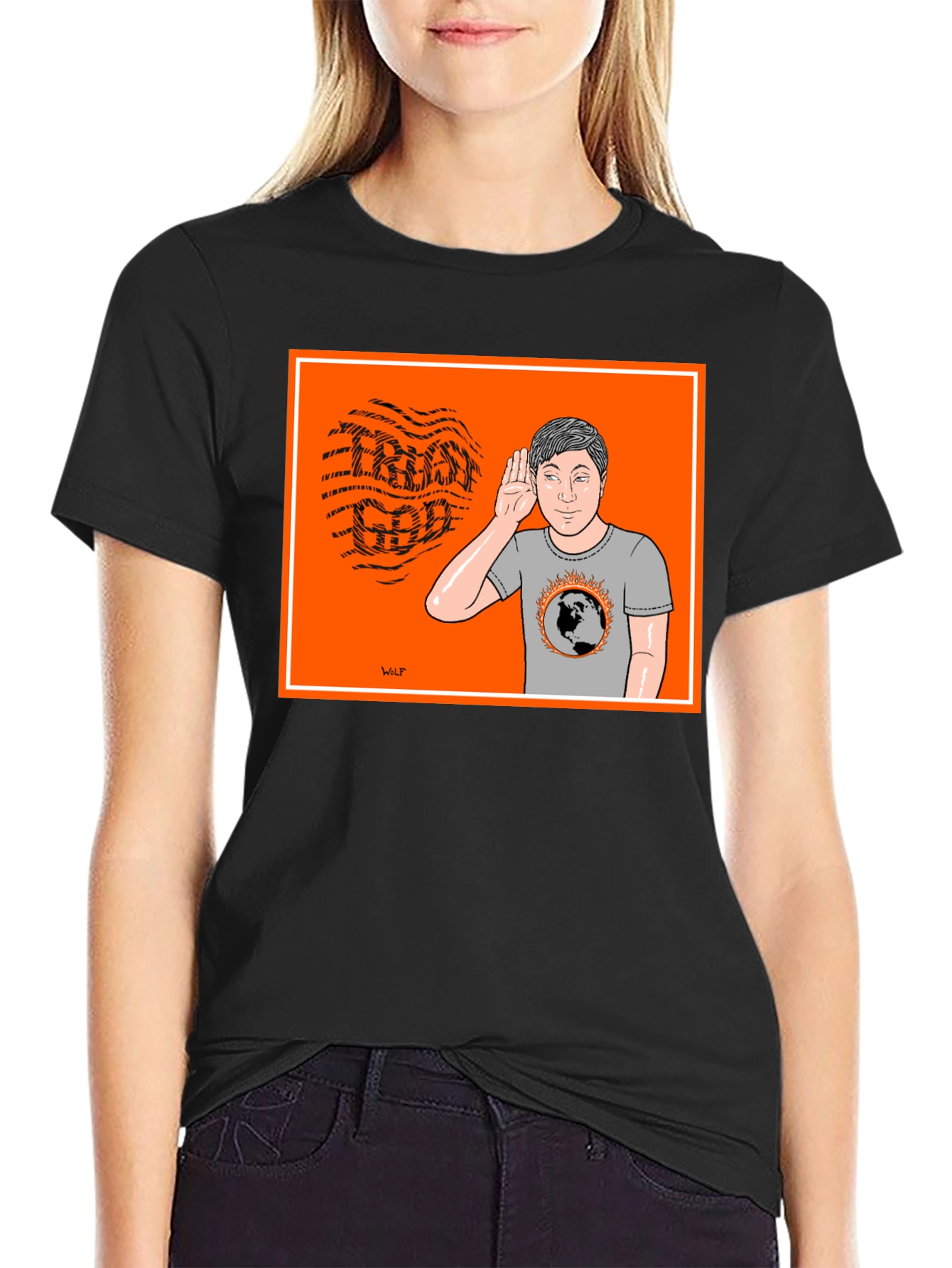 Cartoon Graphic T-Shirt - Global Warming Awareness Tee