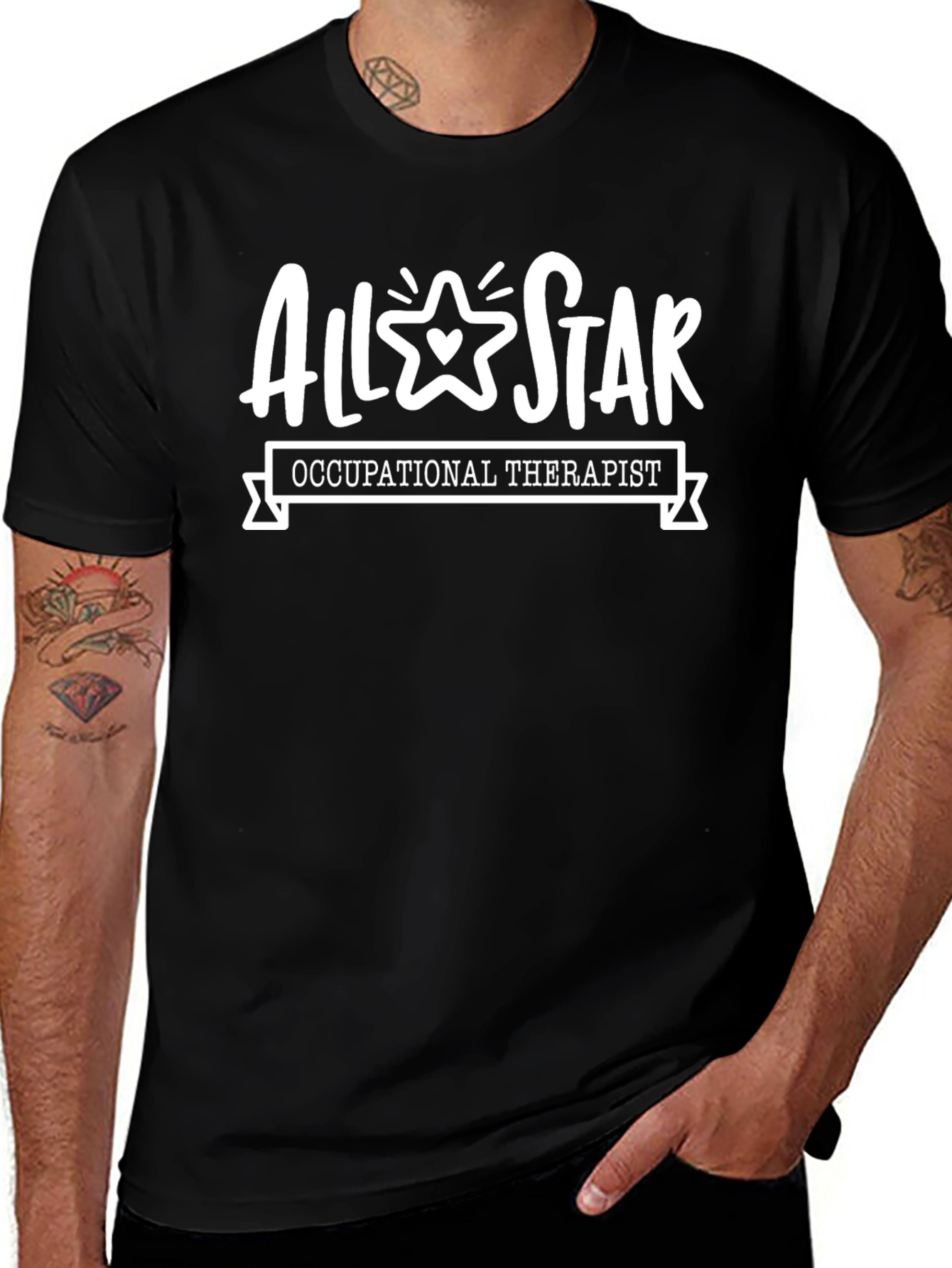 All Star Occupational Therapist Black T-Shirt