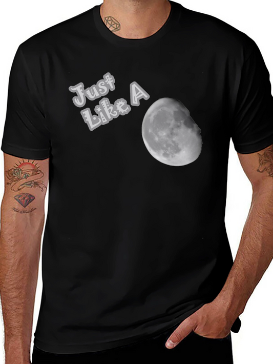 Just Like A Moon Black T-Shirt