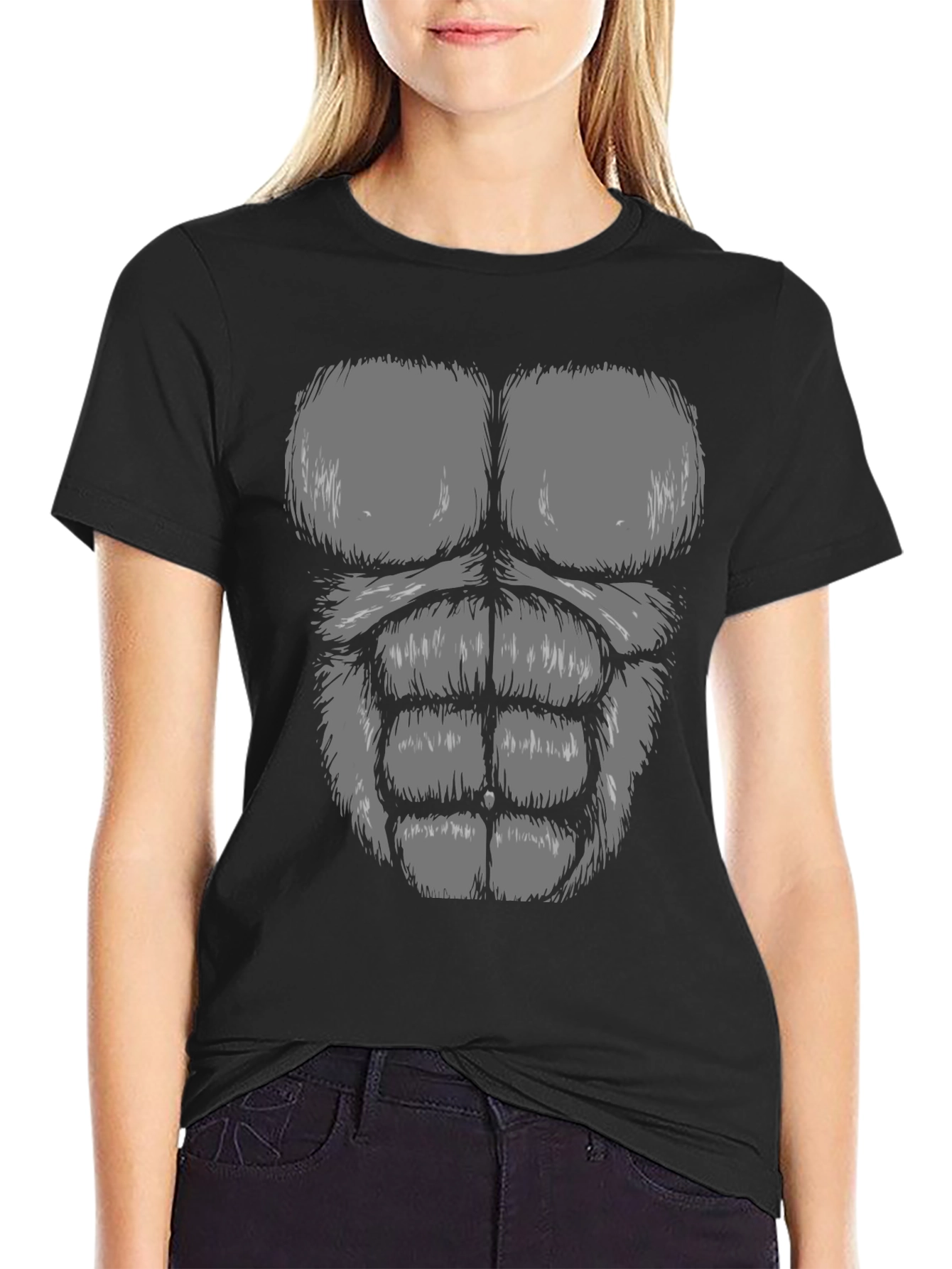 Funny Gorilla Body T-Shirt Animal Costume Tee