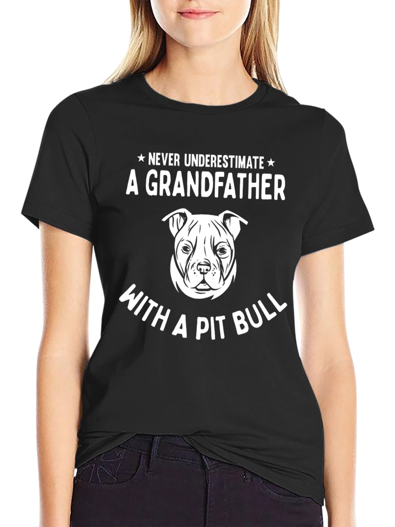 Grandfather Pit Bull T-Shirt