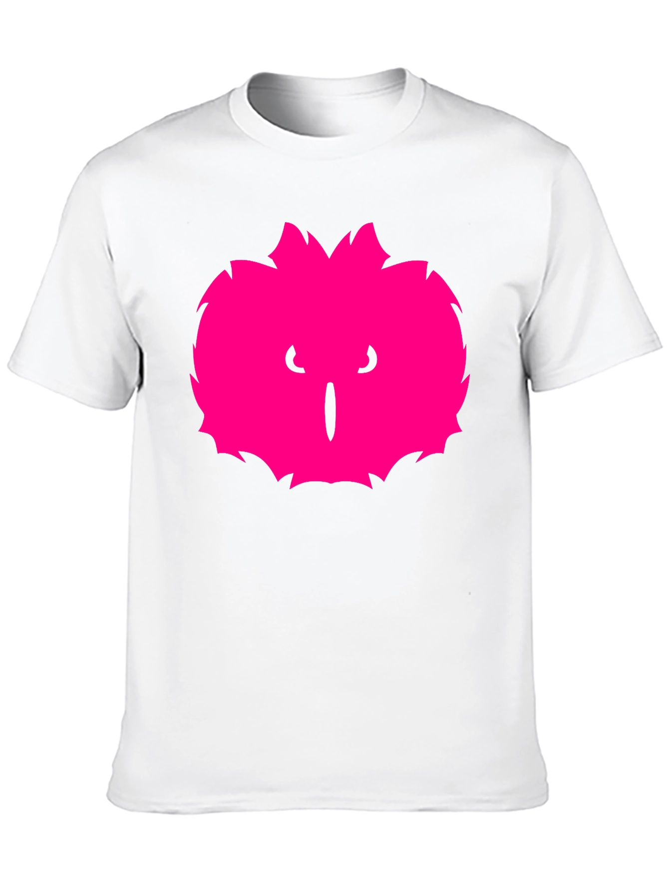 Mens Black T-Shirt with Pink Monster Graphic