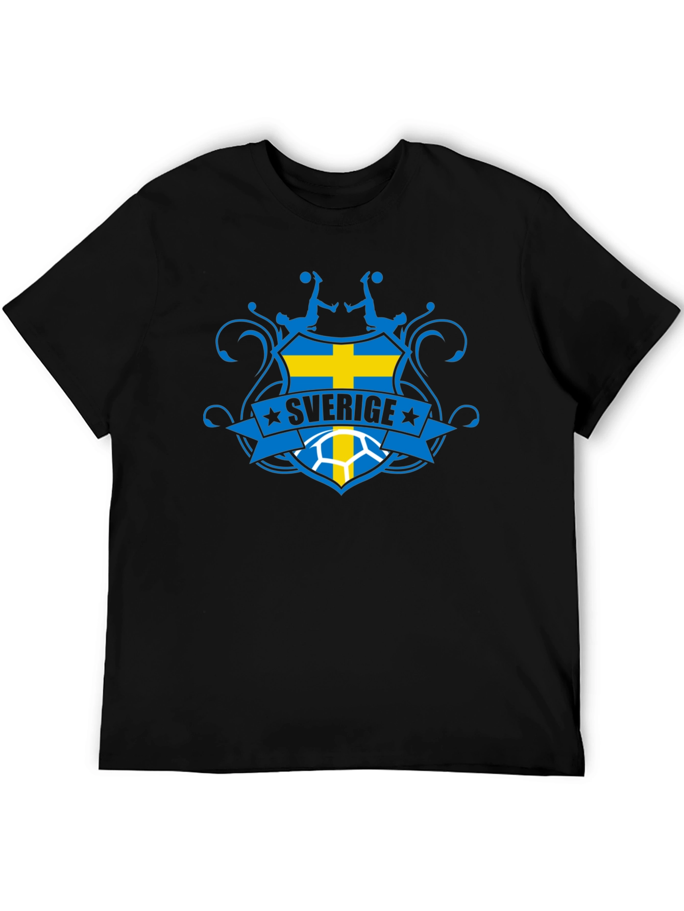 Sverige Graphic T-Shirt - Sweden Soccer Fan Tee