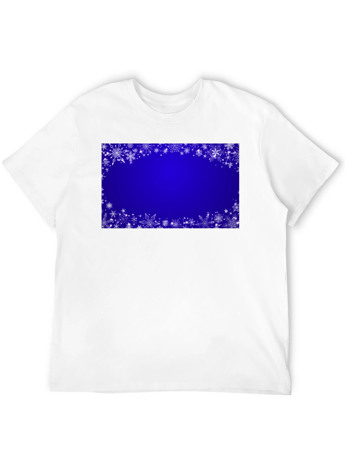 Snowflake Frame T-Shirt - Winter Holiday Graphic Tee