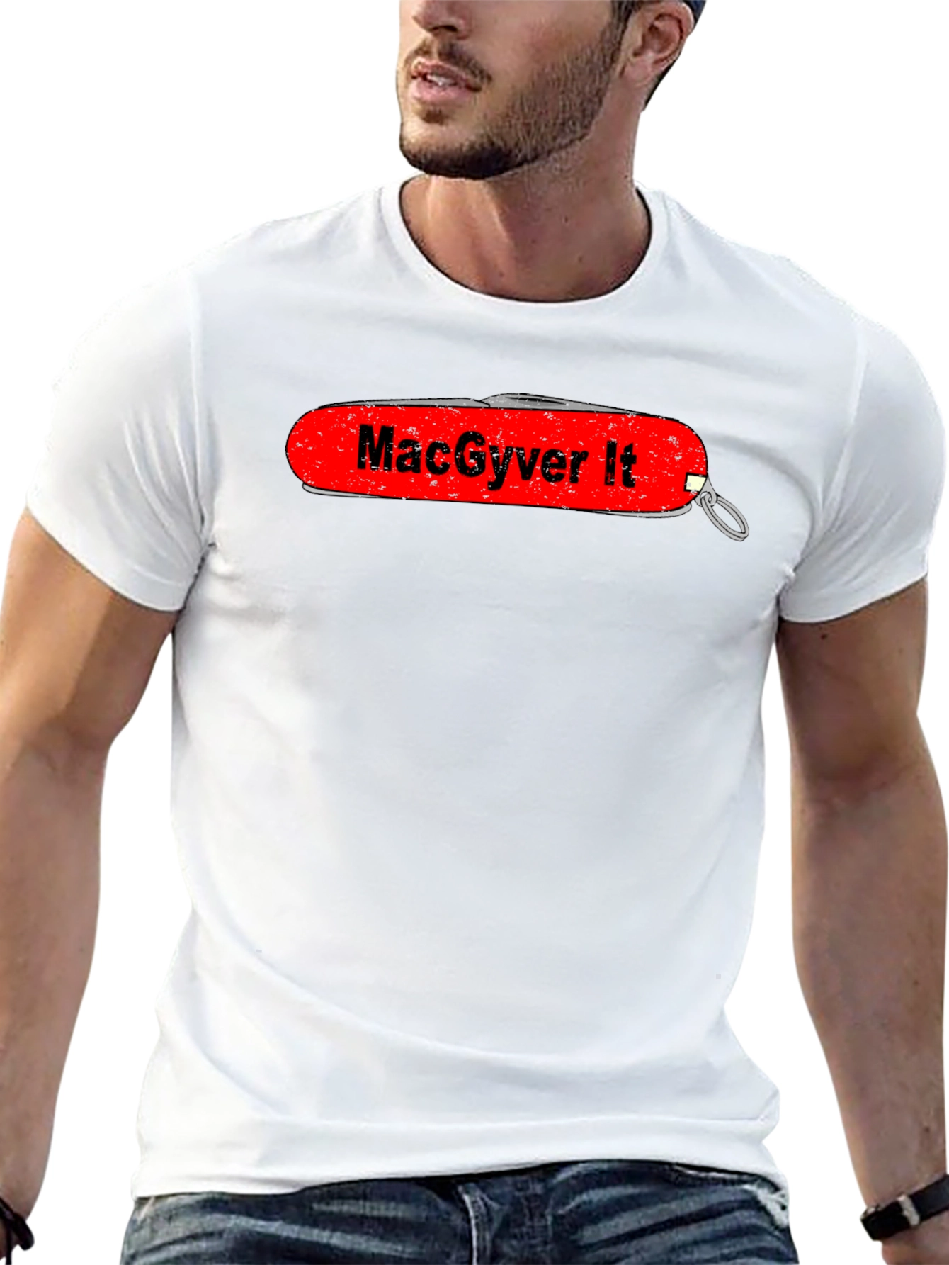 MacGyver It Swiss Army Knife Graphic T-Shirt