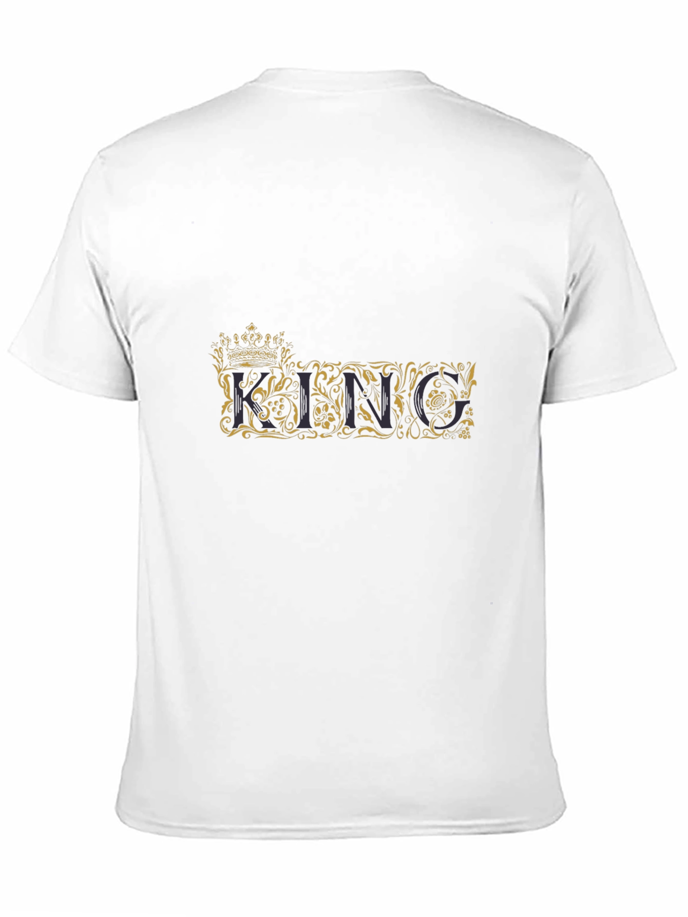 King Graphic Print Crew Neck T-Shirt