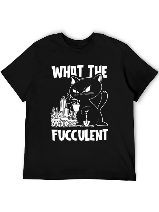 What the Fucculent Funny Cat T-Shirt