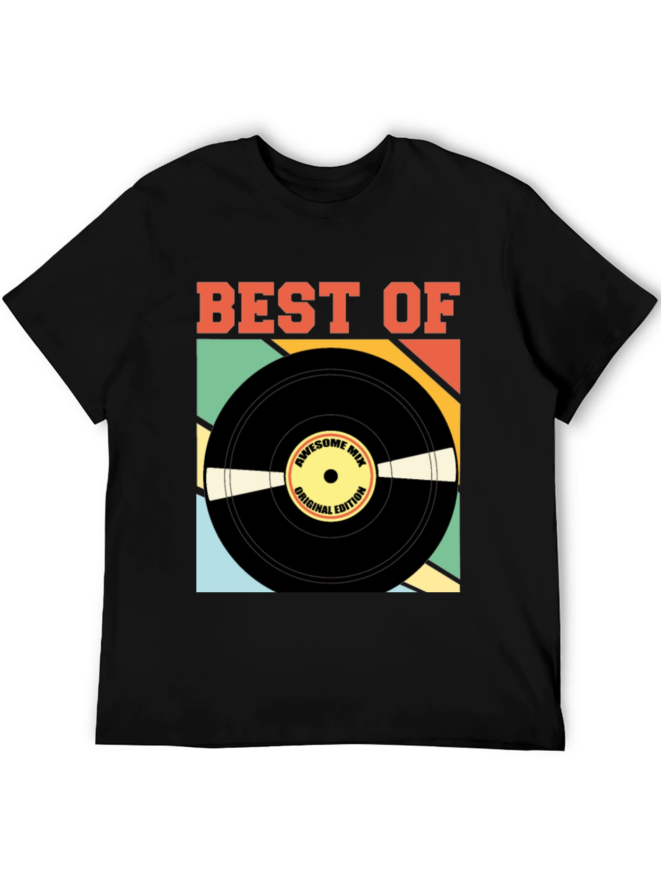 Best Of Vinyl Record Graphic Tee - Retro Music T-Shirt