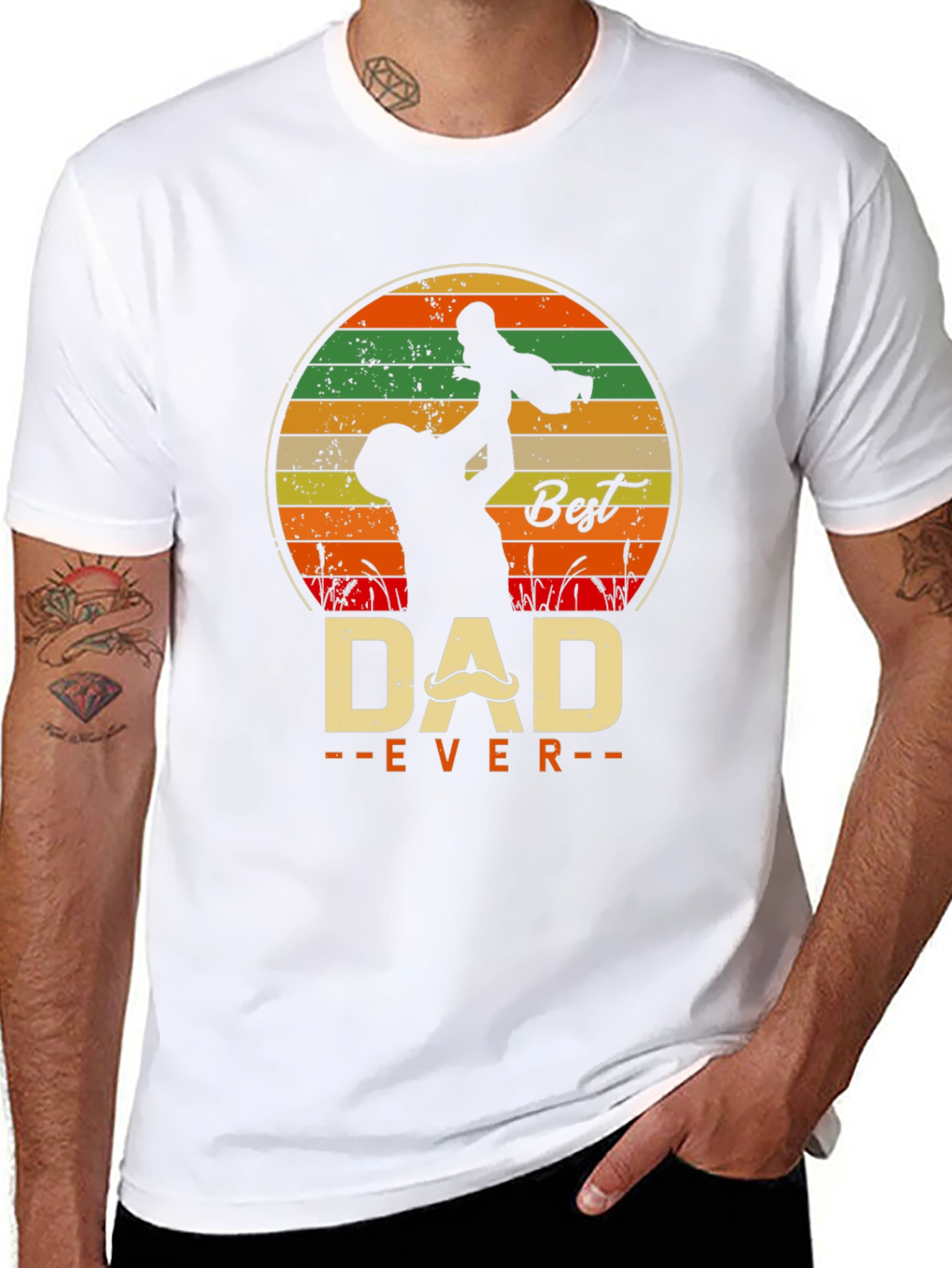 Best Dad Ever Graphic Tee - Fathers Day Gift