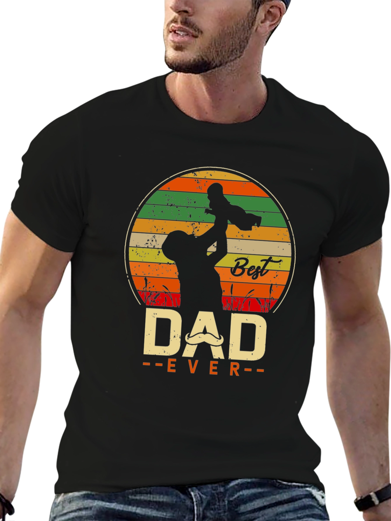 Best Dad Ever Graphic Tee - Fathers Day Gift