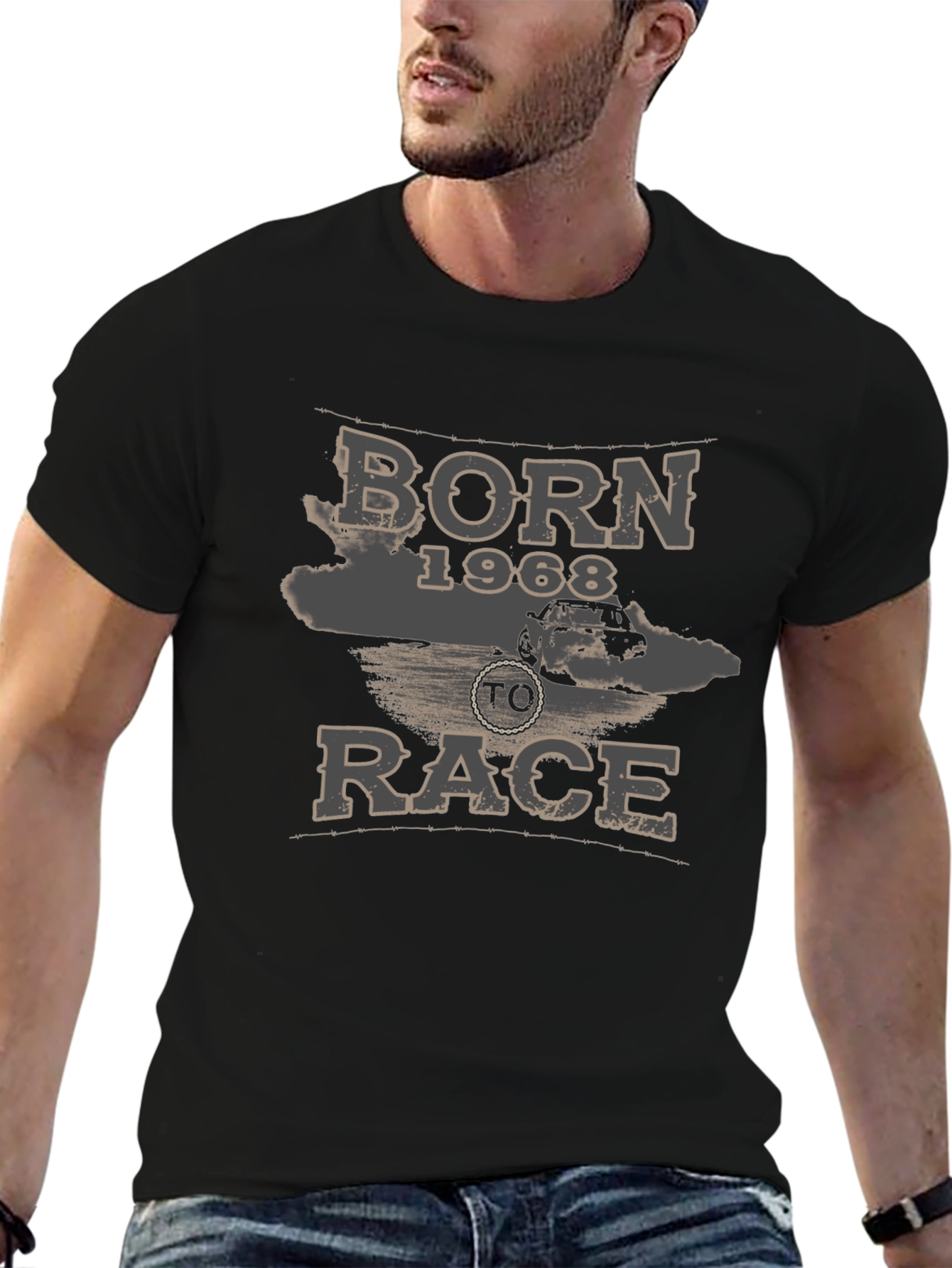 Born 1968 To Race Graphic Tee