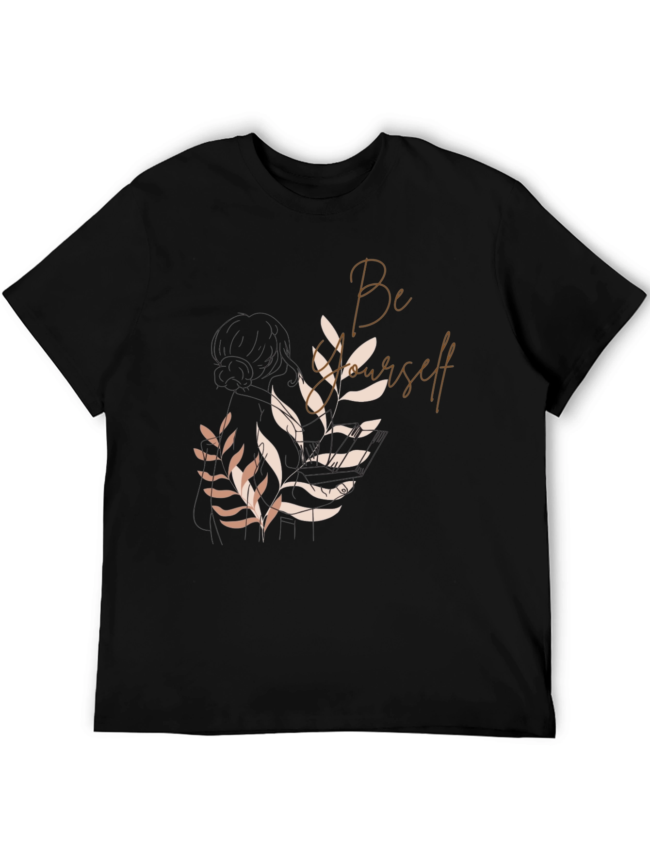 Be Yourself Graphic Tee - Stylish Black T-Shirt