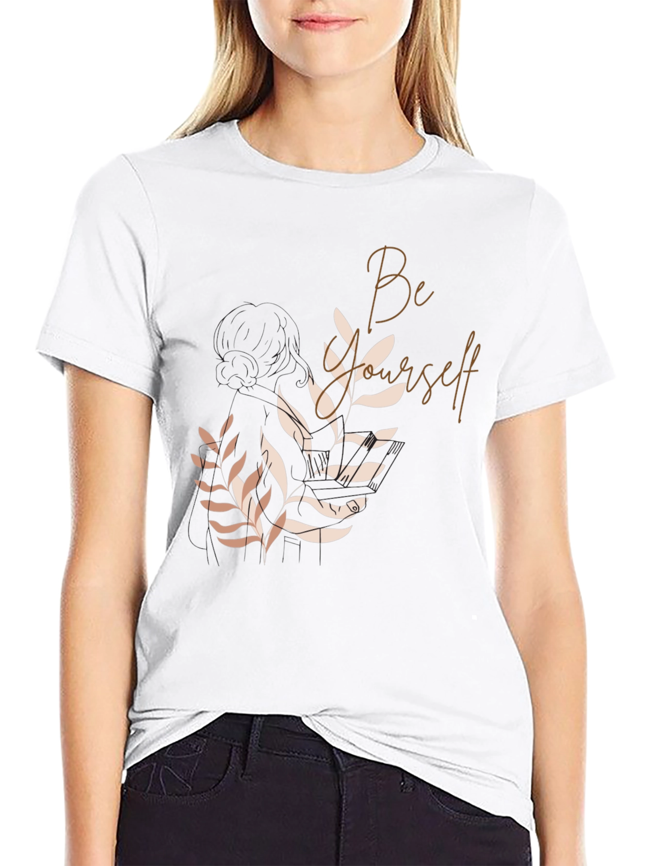 Be Yourself Graphic Tee - Stylish Black T-Shirt
