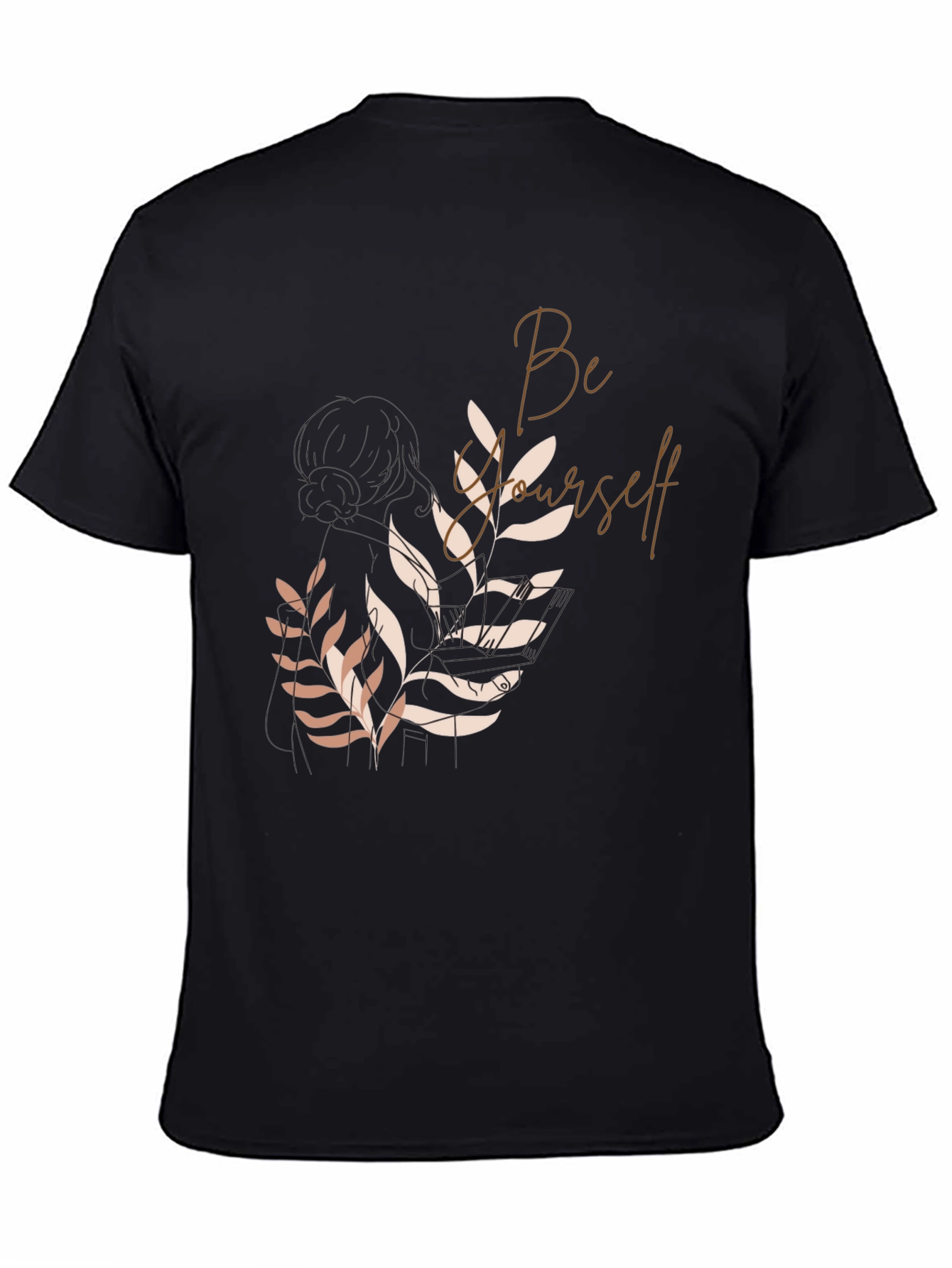 Be Yourself Graphic Tee - Stylish Black T-Shirt