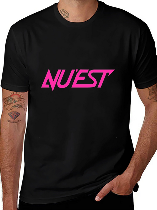 NUEST Logo Graphic Tee - Black