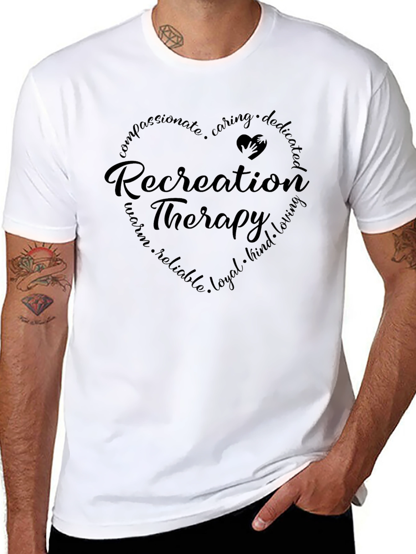 Recreation Therapy Heart Graphic T-Shirt