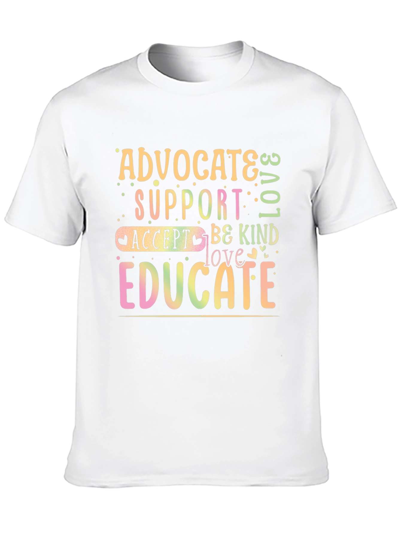 Advocate Support Educate Graphic T-Shirt