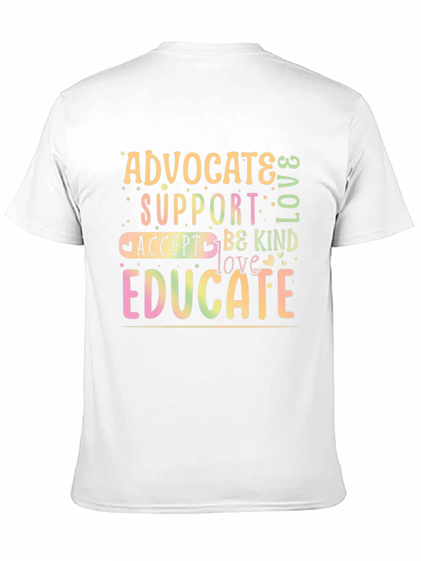 Advocate Support Educate Graphic T-Shirt