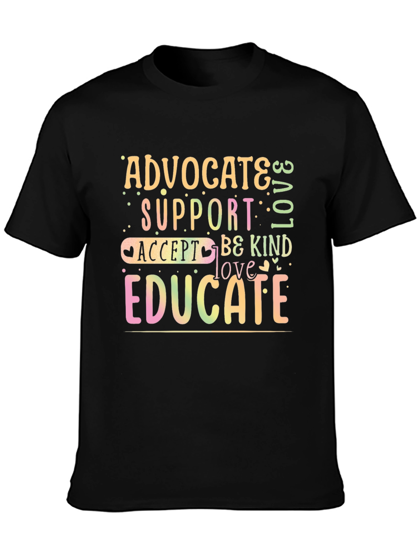 Advocate Support Educate Graphic T-Shirt
