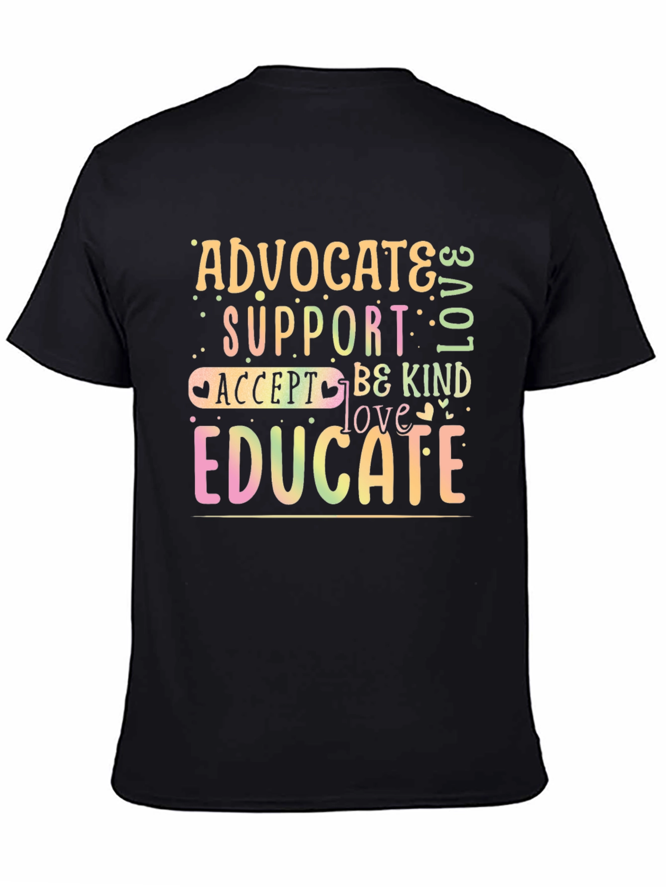 Advocate Support Educate Graphic T-Shirt
