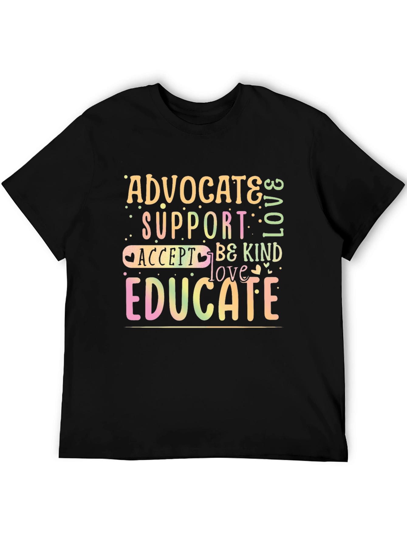 Advocate Support Educate Graphic T-Shirt