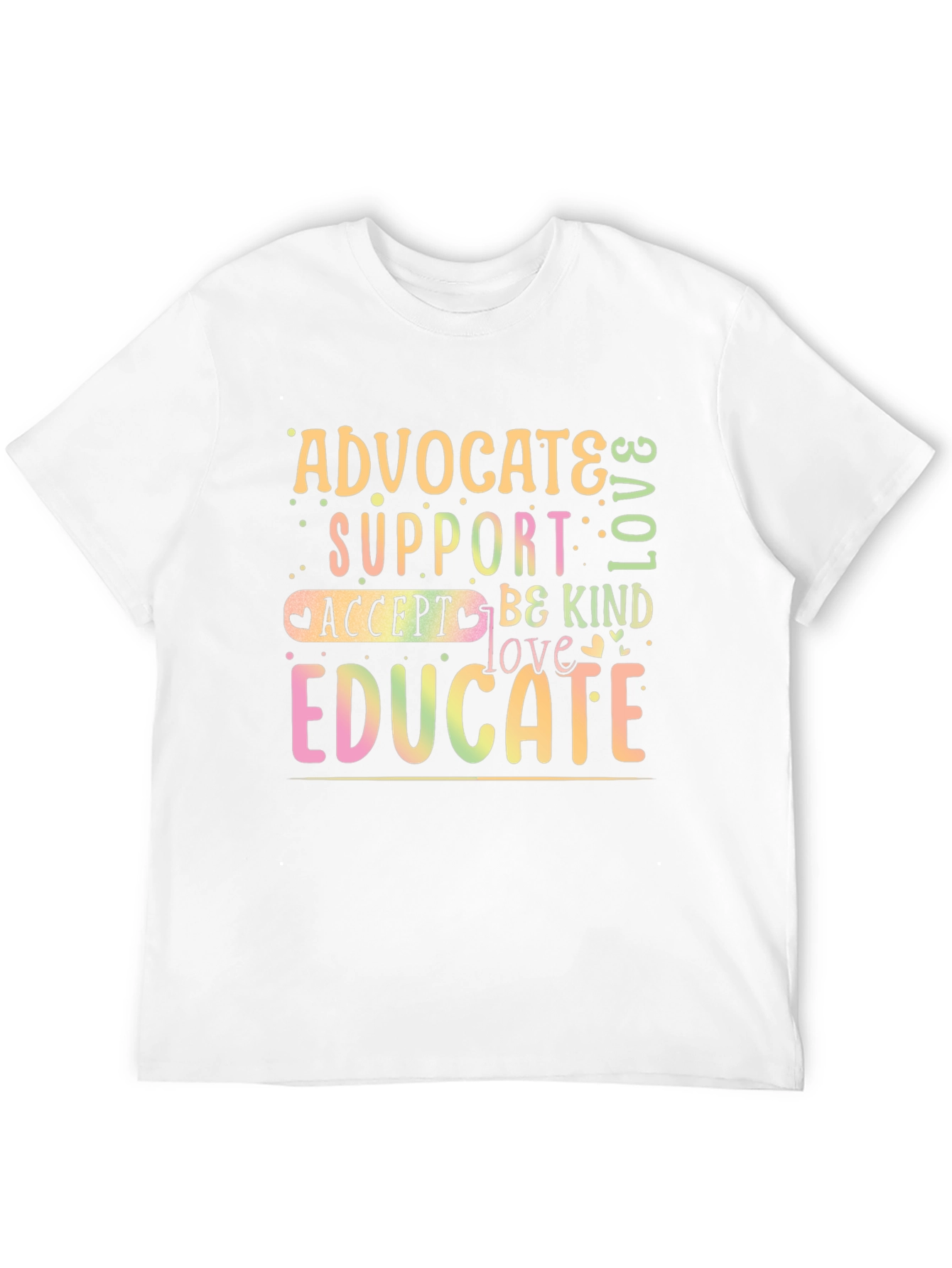 Advocate Support Educate Graphic T-Shirt