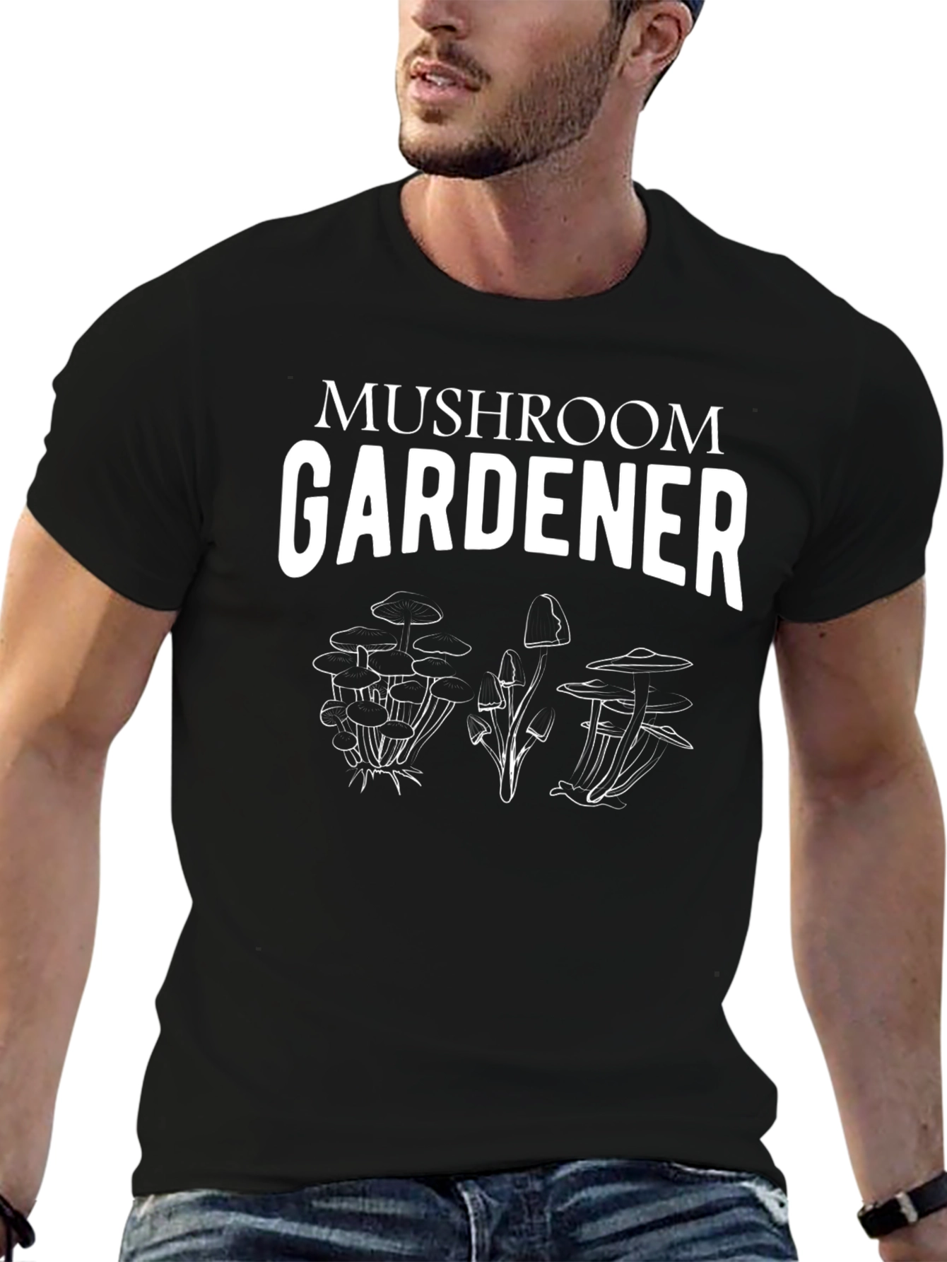 Mushroom Gardener Graphic T-Shirt