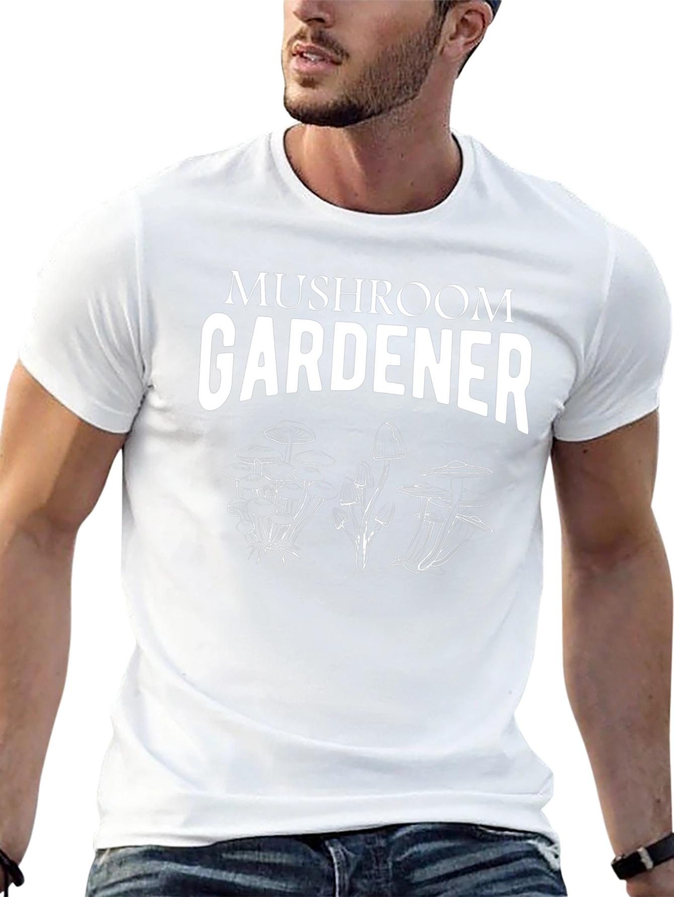 Mushroom Gardener Graphic T-Shirt
