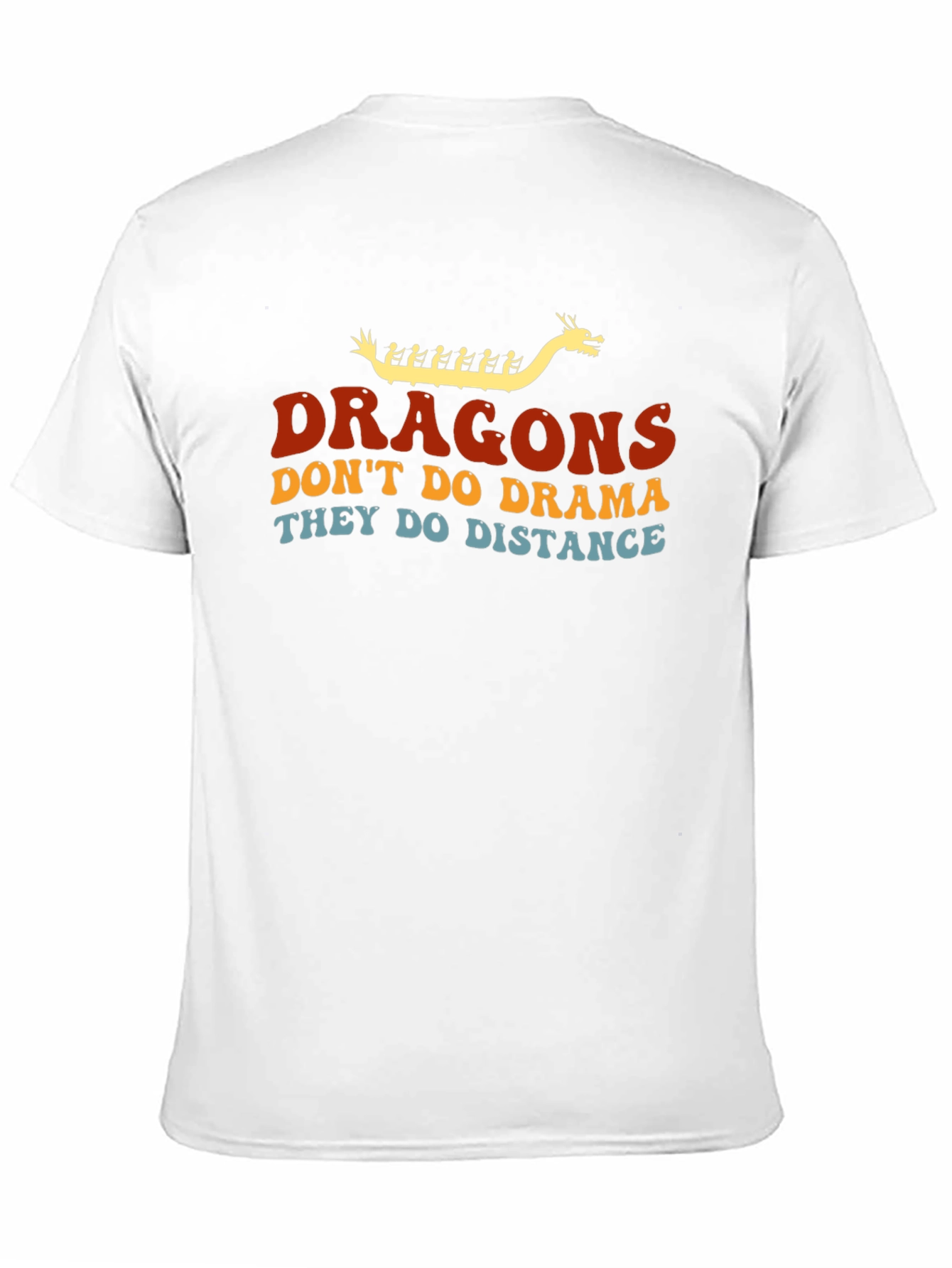Dragons Distance T-Shirt - Black Crew Neck Tee