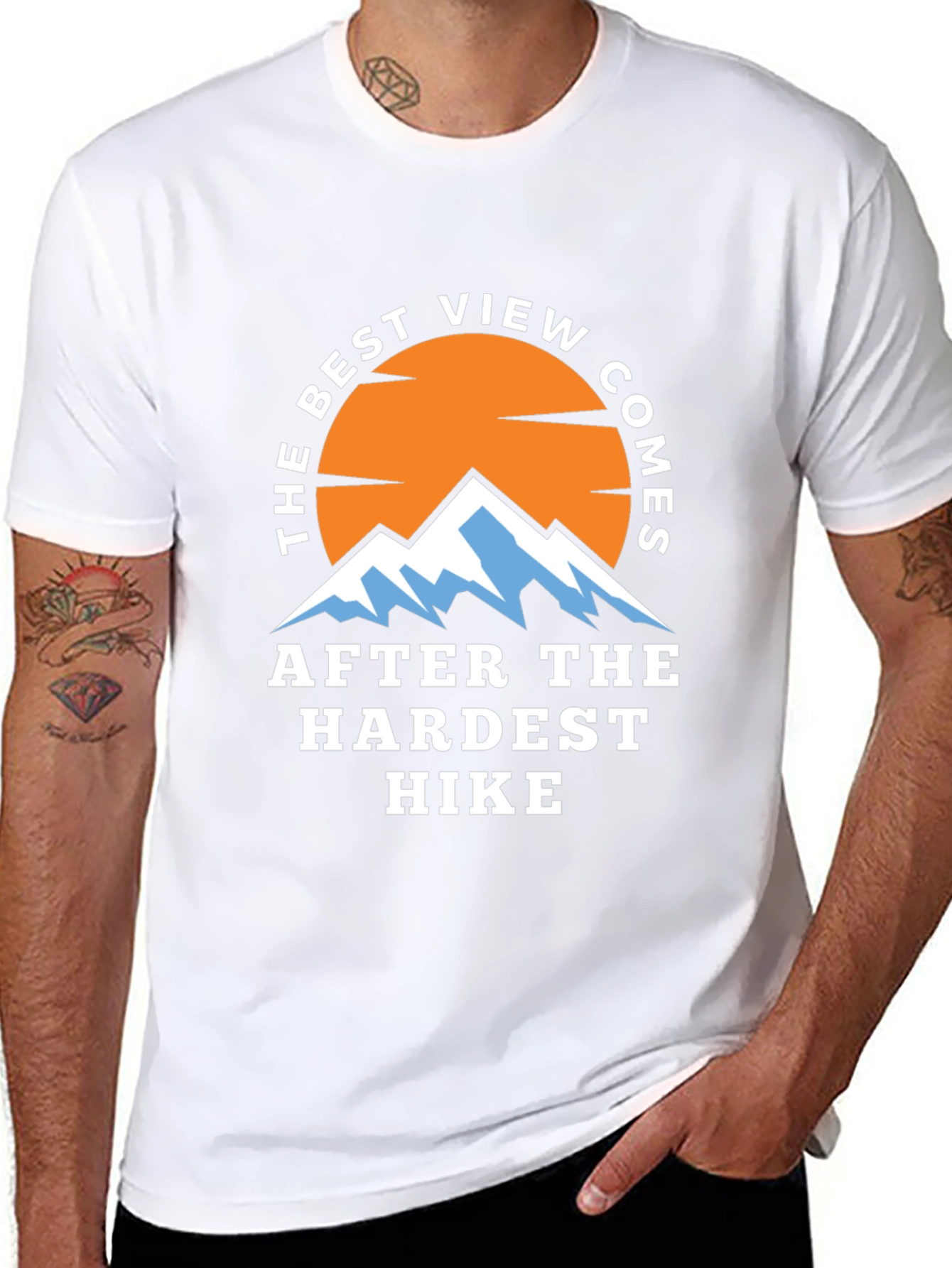 Hiking Adventure T-Shirt - Best View After Hardest Hike