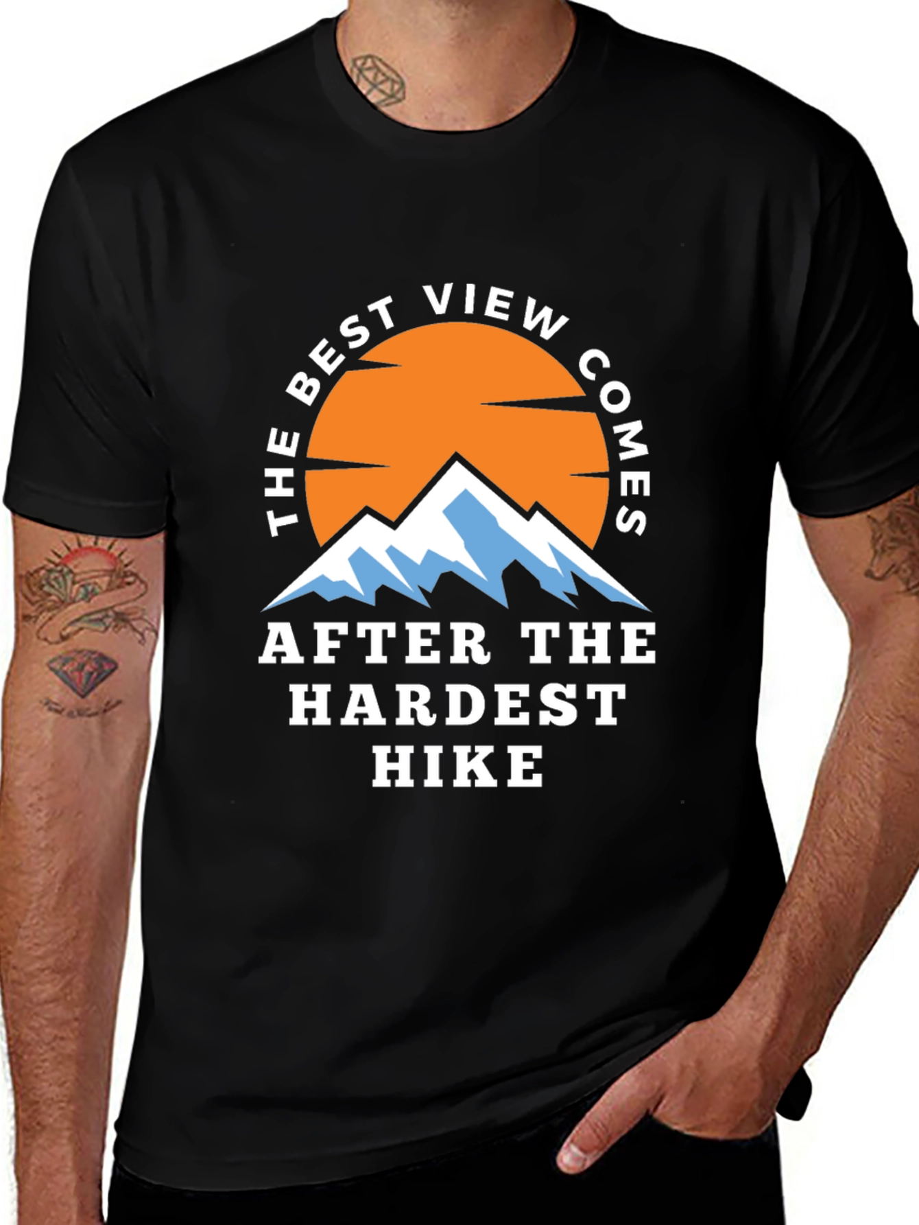 Hiking Adventure T-Shirt - Best View After Hardest Hike