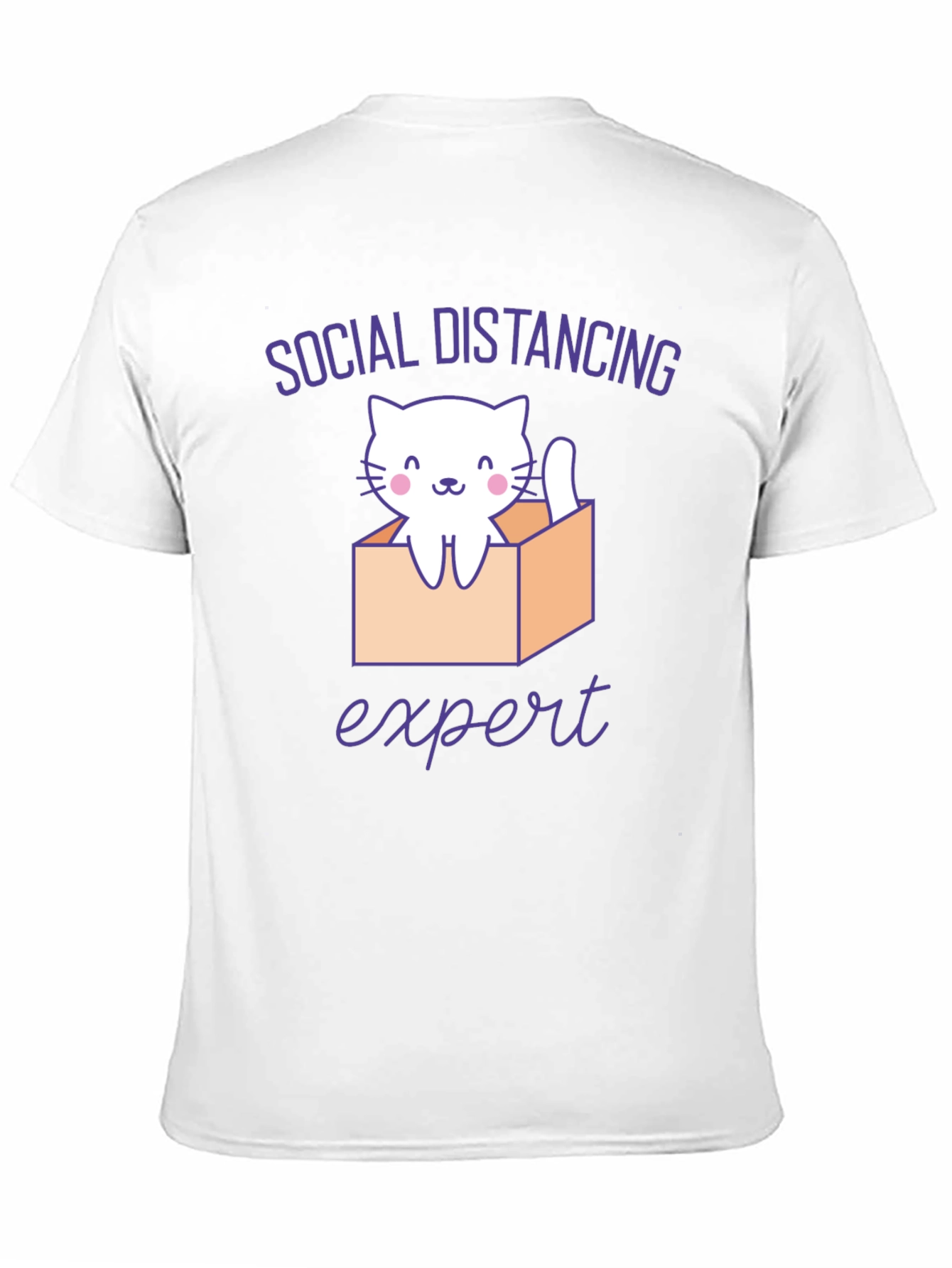 Social Distancing Expert Cat T-Shirt