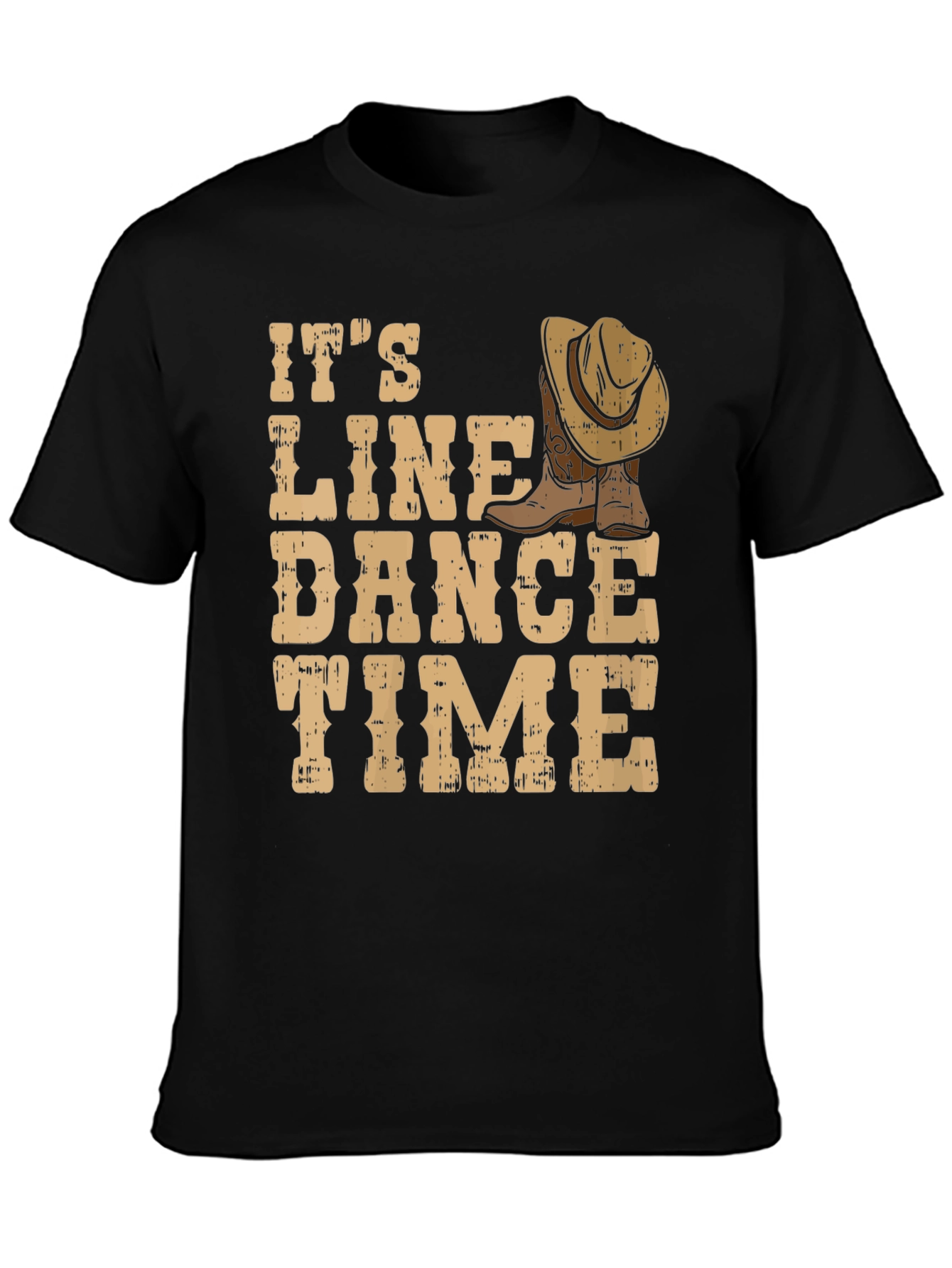 Line Dance Time T-Shirt - Country Western Style