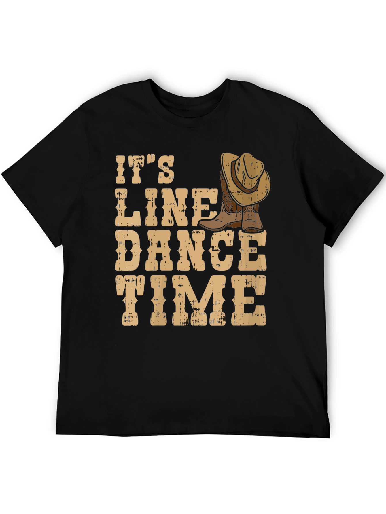 Line Dance Time T-Shirt - Country Western Style