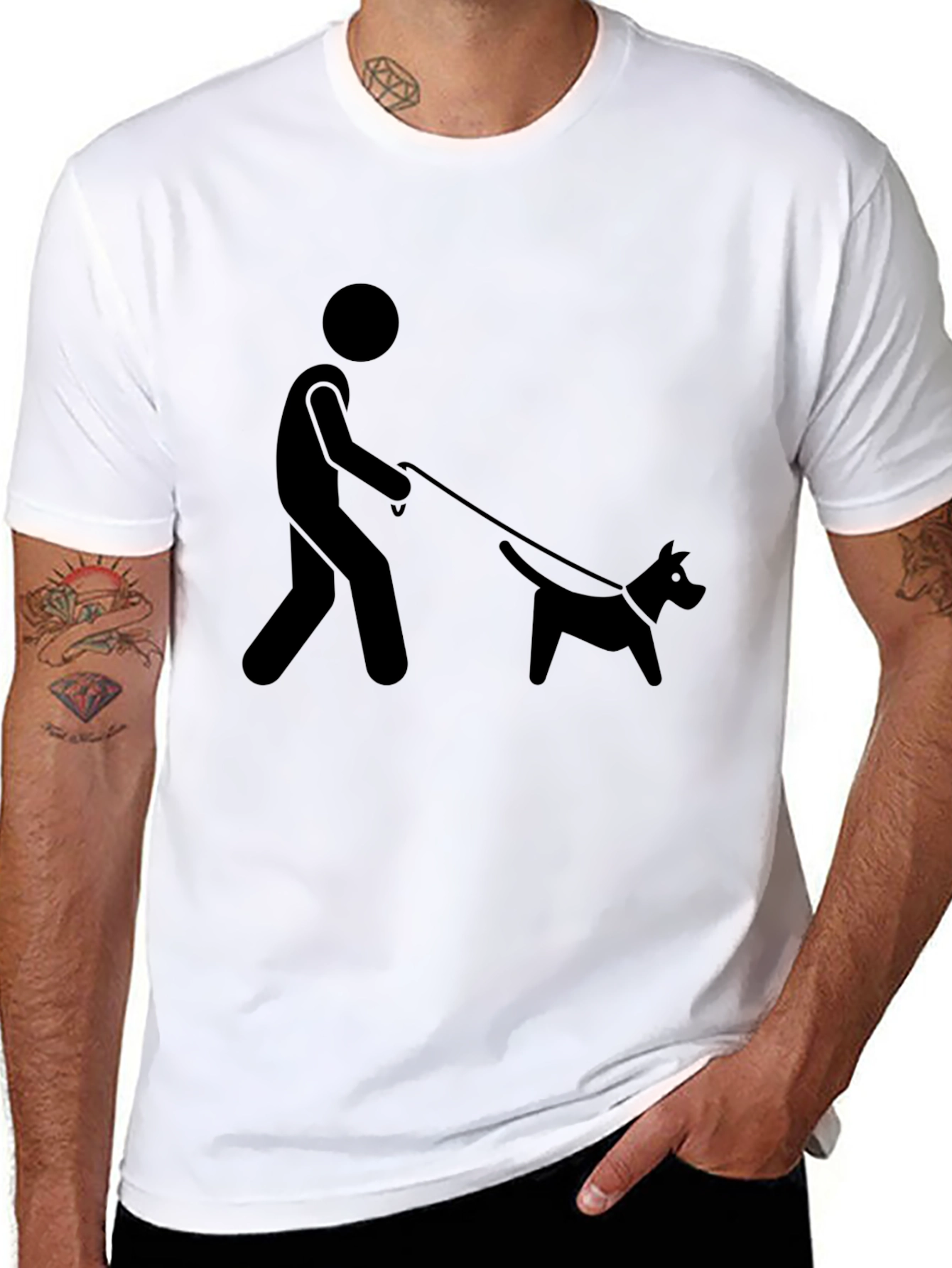 Walking the Dog Graphic Tee
