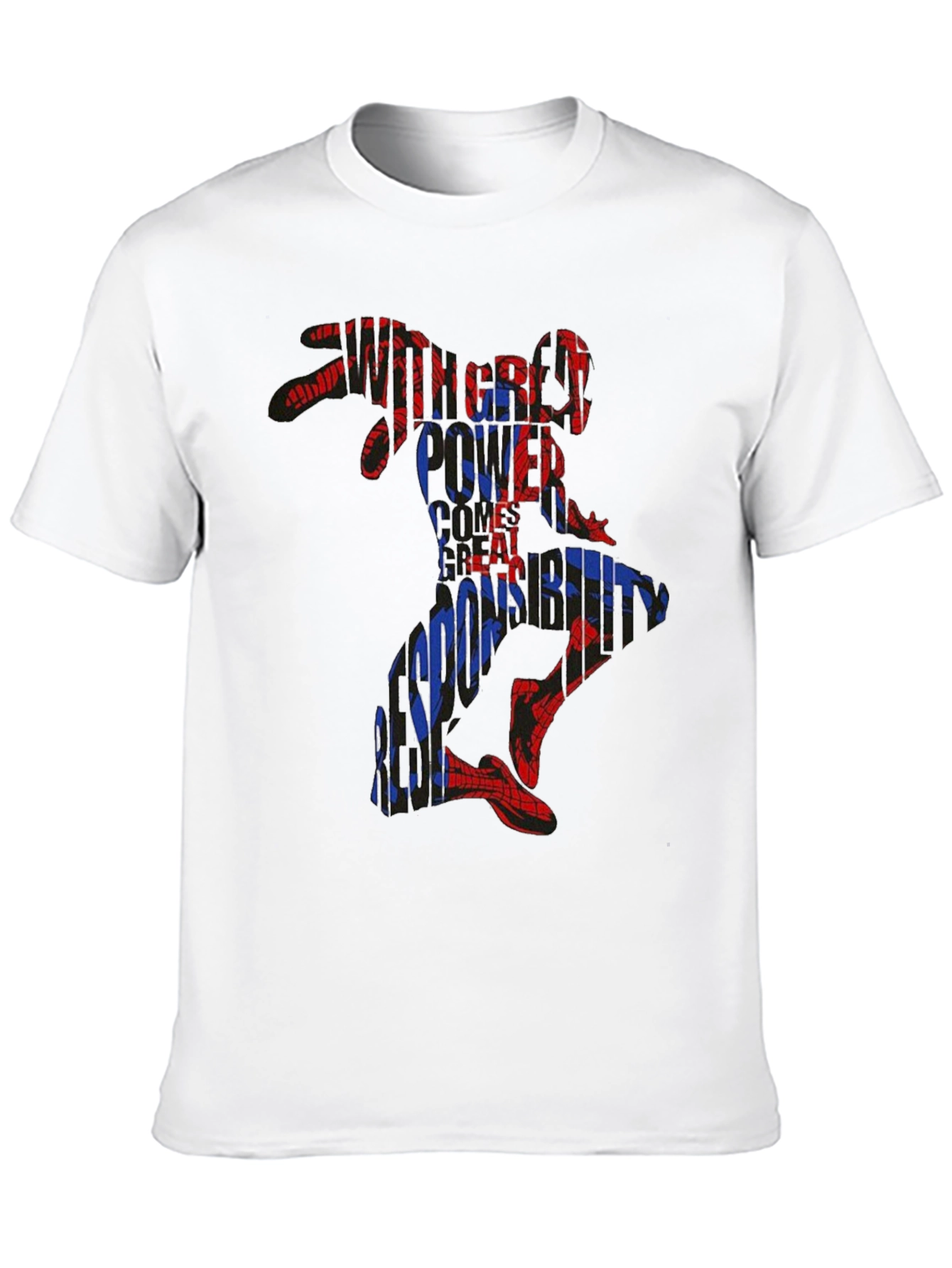 Spiderman Graphic Print Black T-Shirt