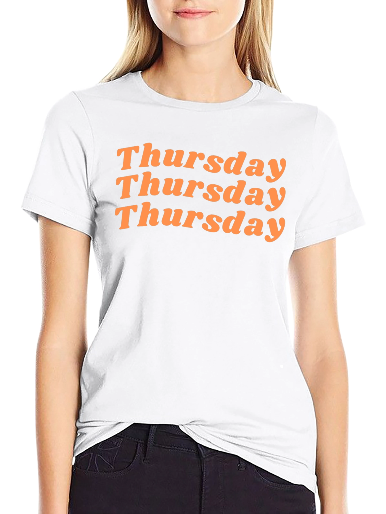 Thursday Graphic Tee - Black Cotton Blend