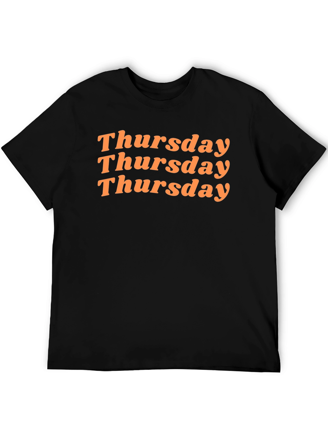 Thursday Graphic Tee - Black Cotton Blend