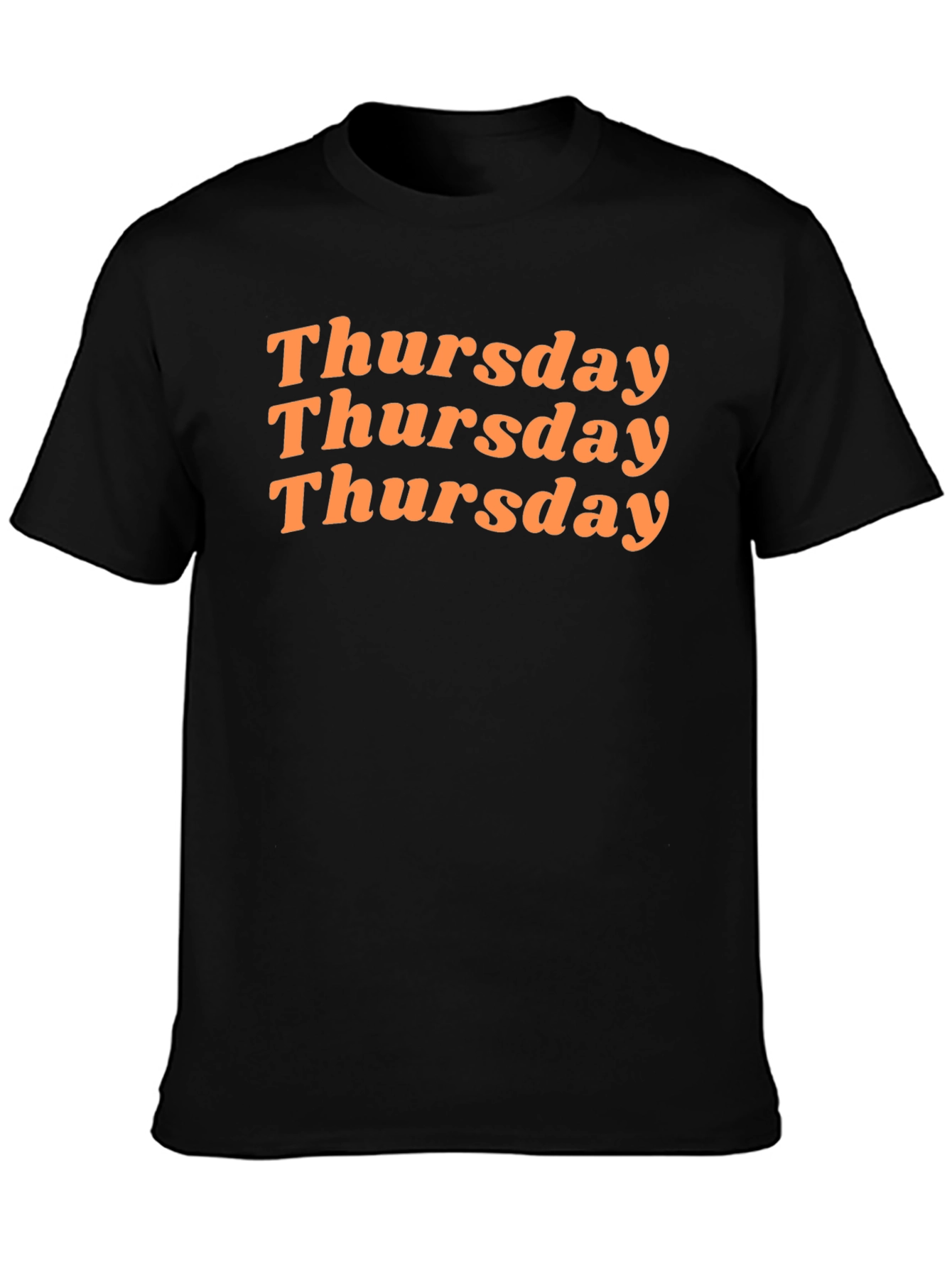 Thursday Graphic Tee - Black Cotton Blend
