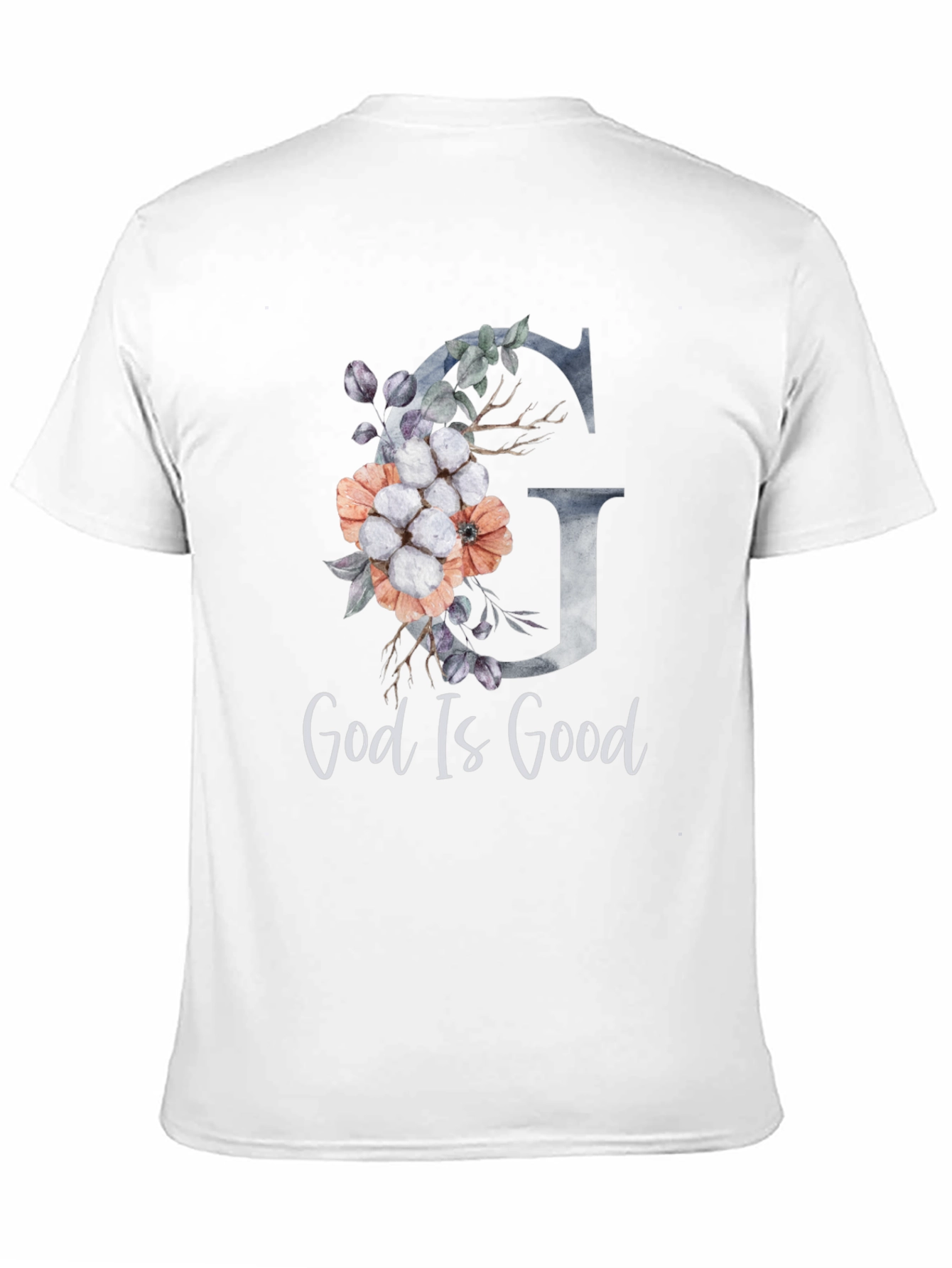 God Is Good Floral Letter Tee