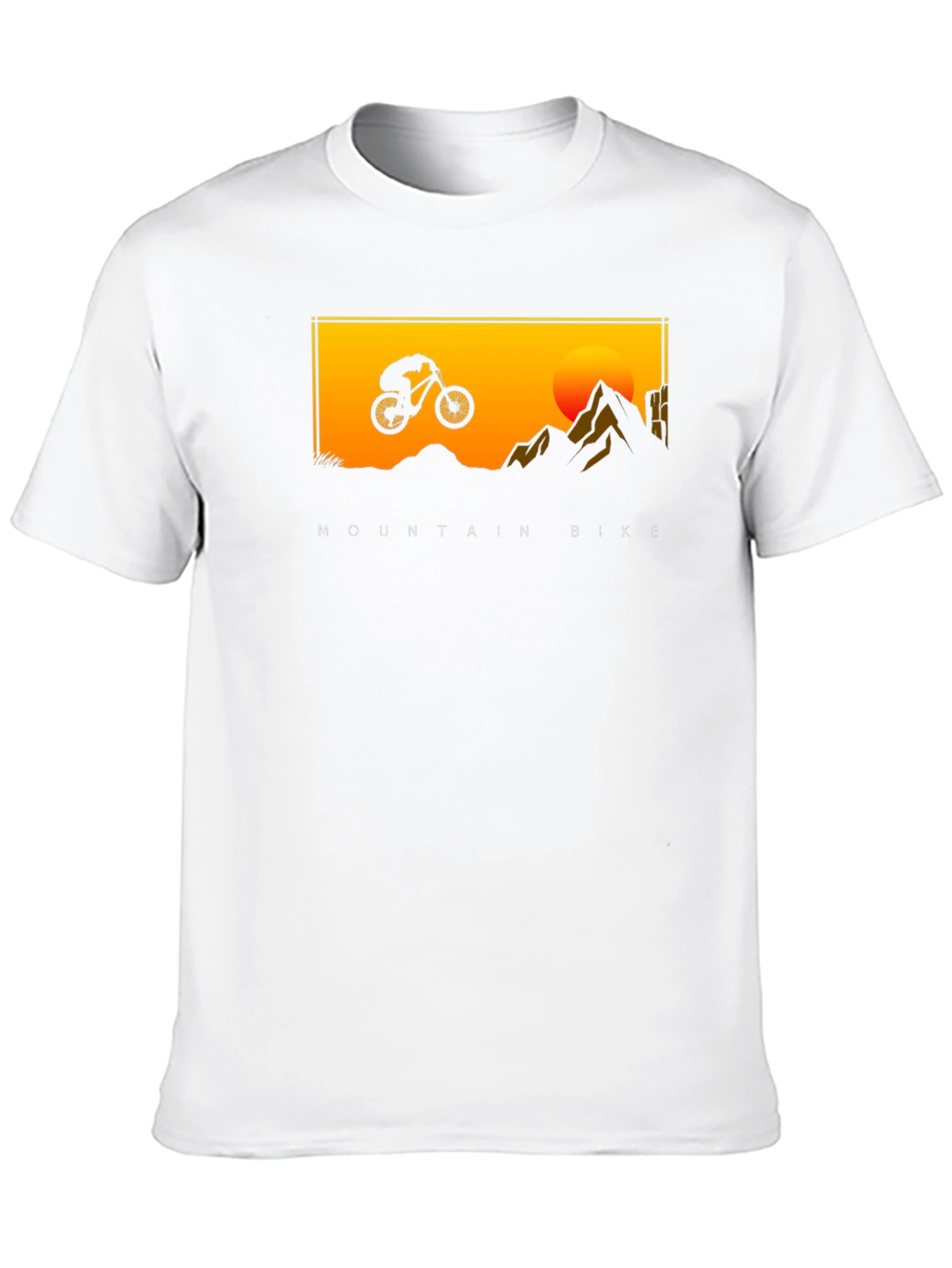 Mountain Bike Sunset Graphic Tee - Adventure Ready!