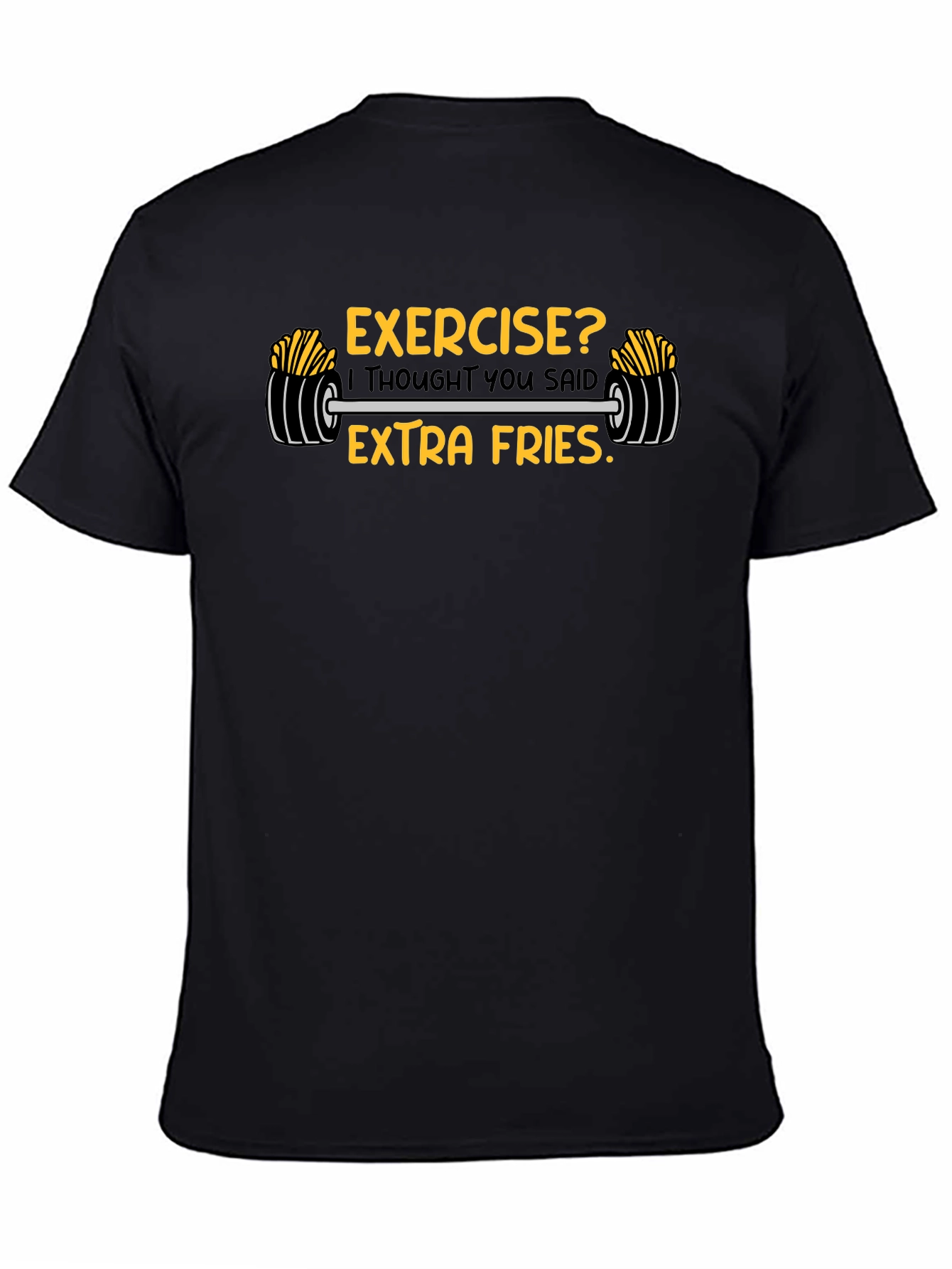 Funny Extra Fries Graphic T-Shirt