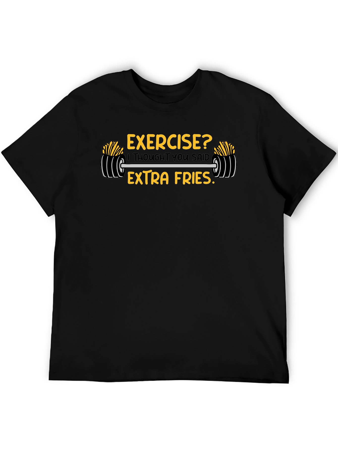 Funny Extra Fries Graphic T-Shirt