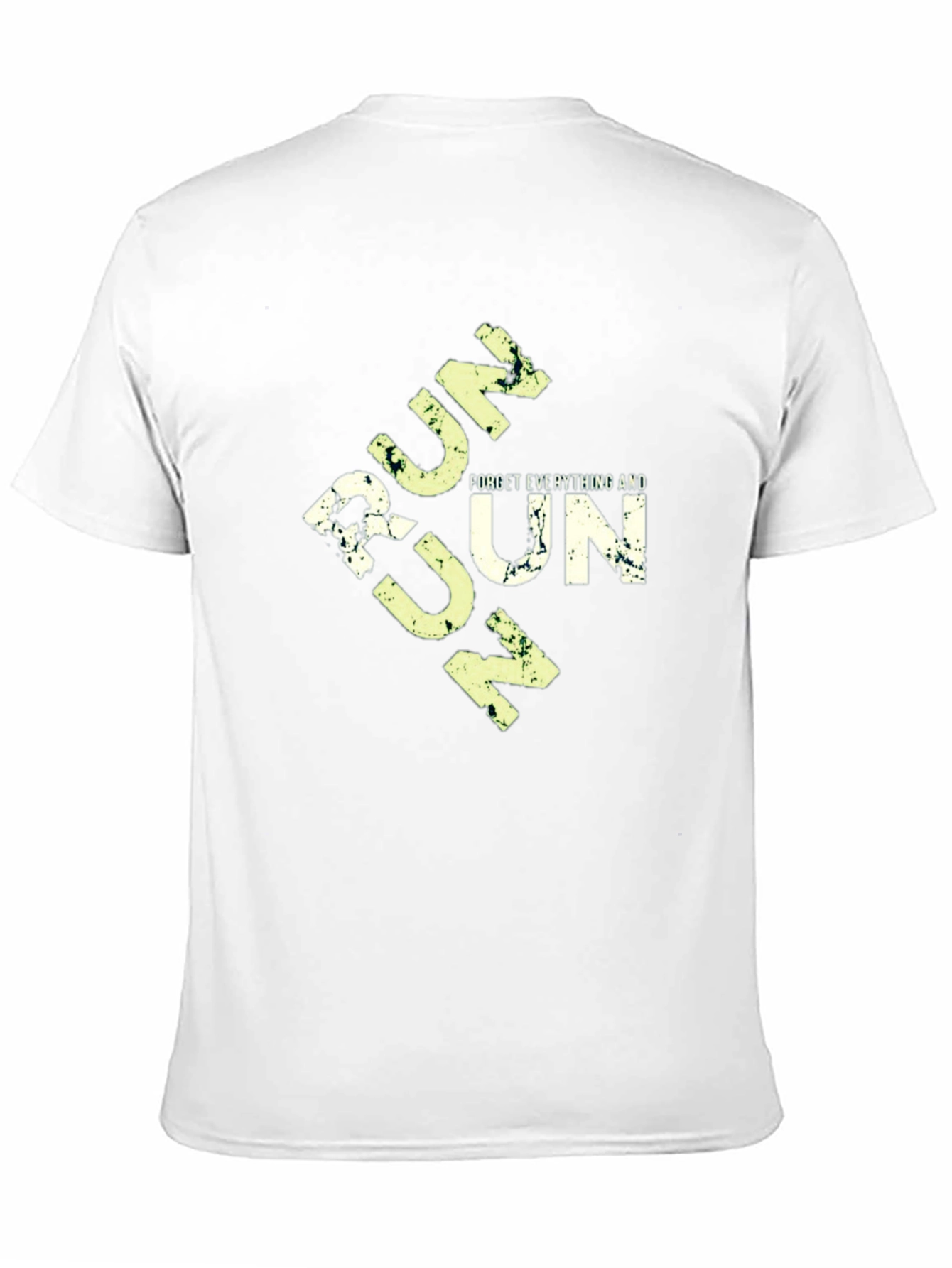 Run Motivational Graphic Tee - Black