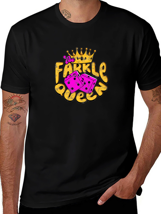 Farkle Queen Graphic Tee - Dice Game Shirt