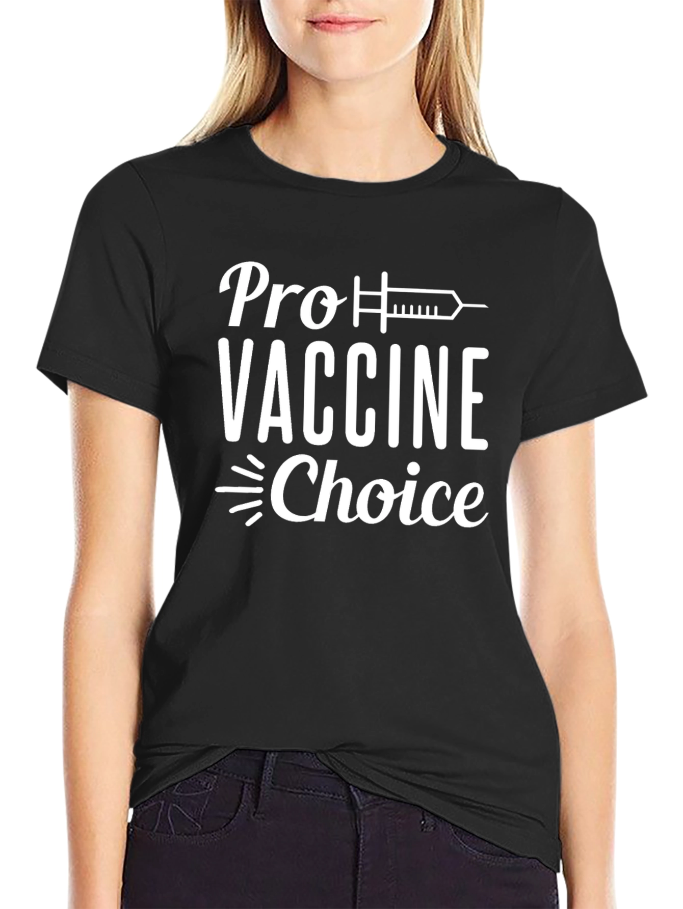 Pro Vaccine Choice Black T-Shirt