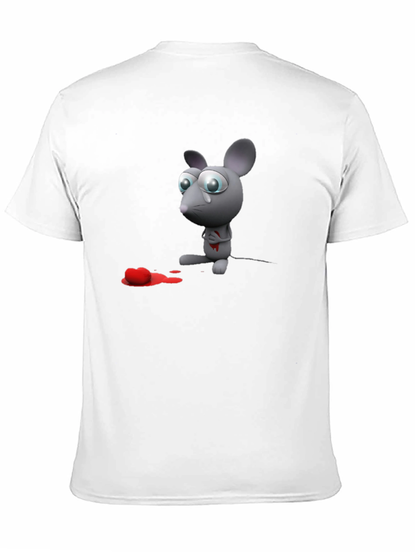 Heartbroken Mouse Graphic T-Shirt