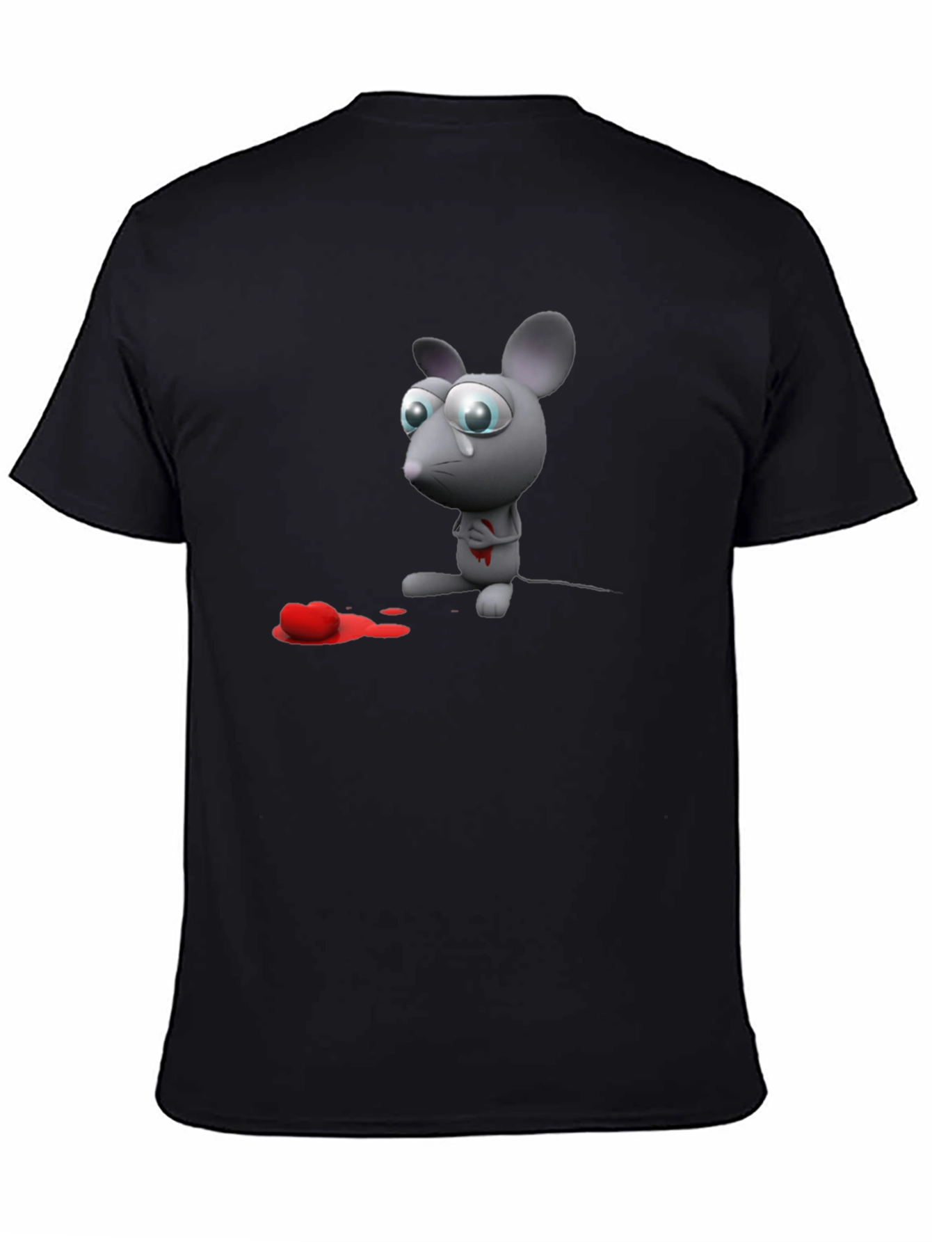 Heartbroken Mouse Graphic T-Shirt