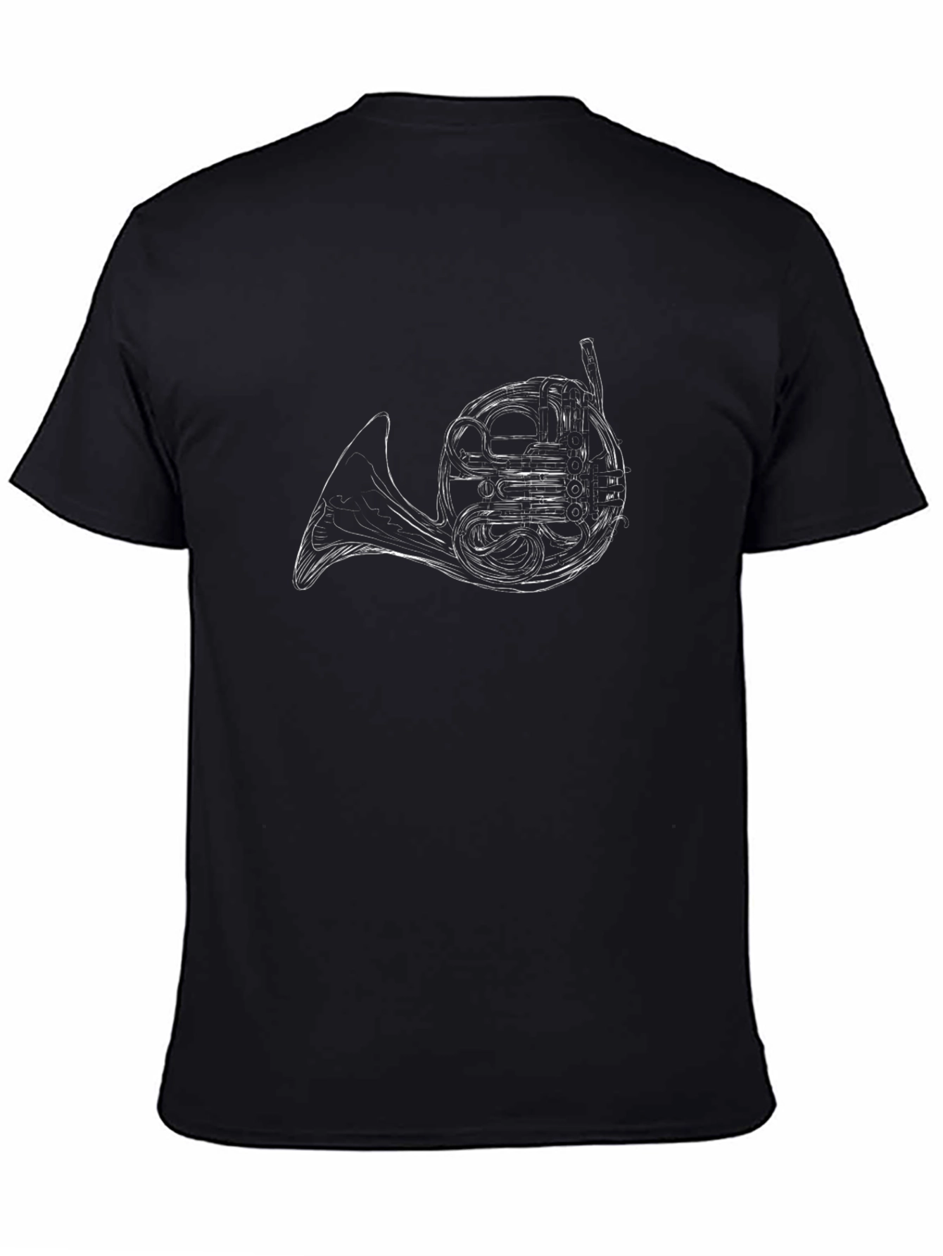 French Horn Graphic T-Shirt - Musicians Tee