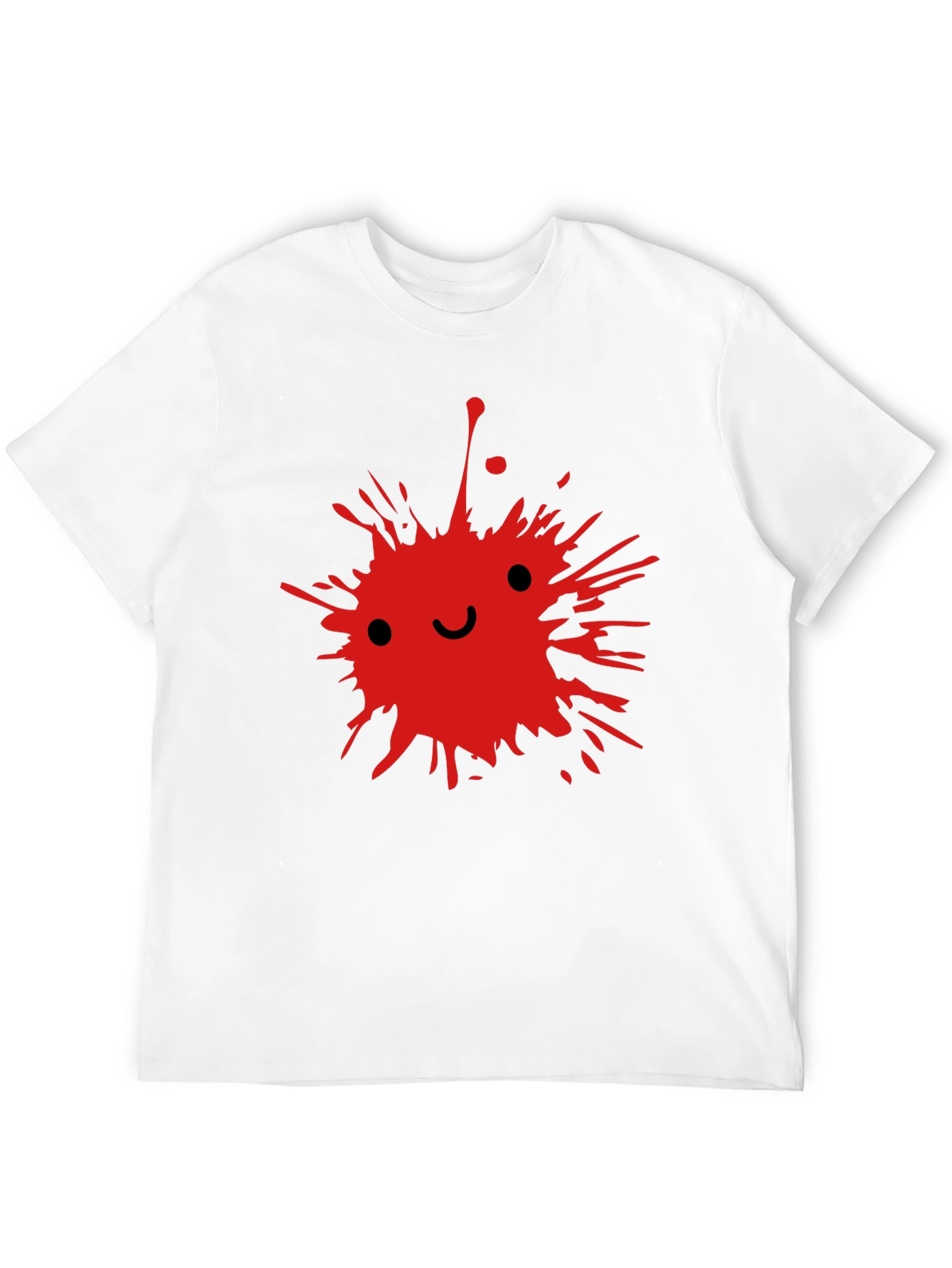 Red Splatter Smile T-Shirt | Edgy Smile Face Graphic Tee | Grunge Streetwear Shirt | Aesthetic Graphic Tee | Free Shipping $50+